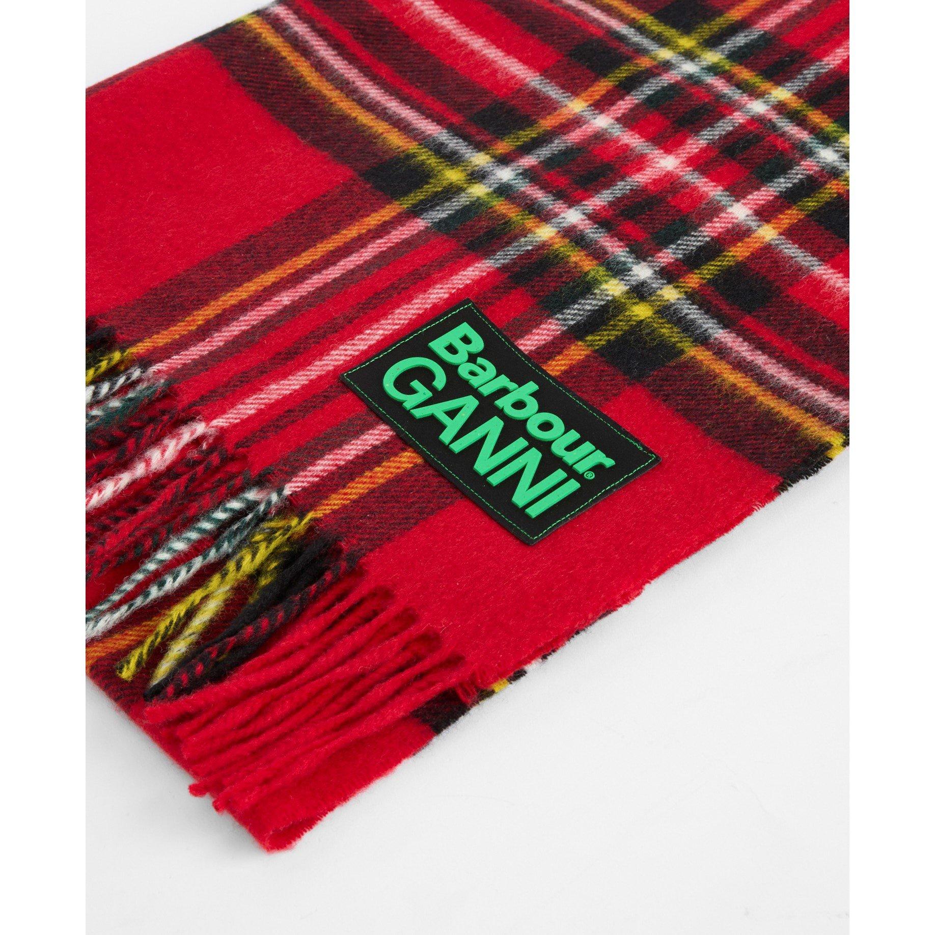 Tartan - Barbour x Ganni - Womens Tartan Scarf - 2