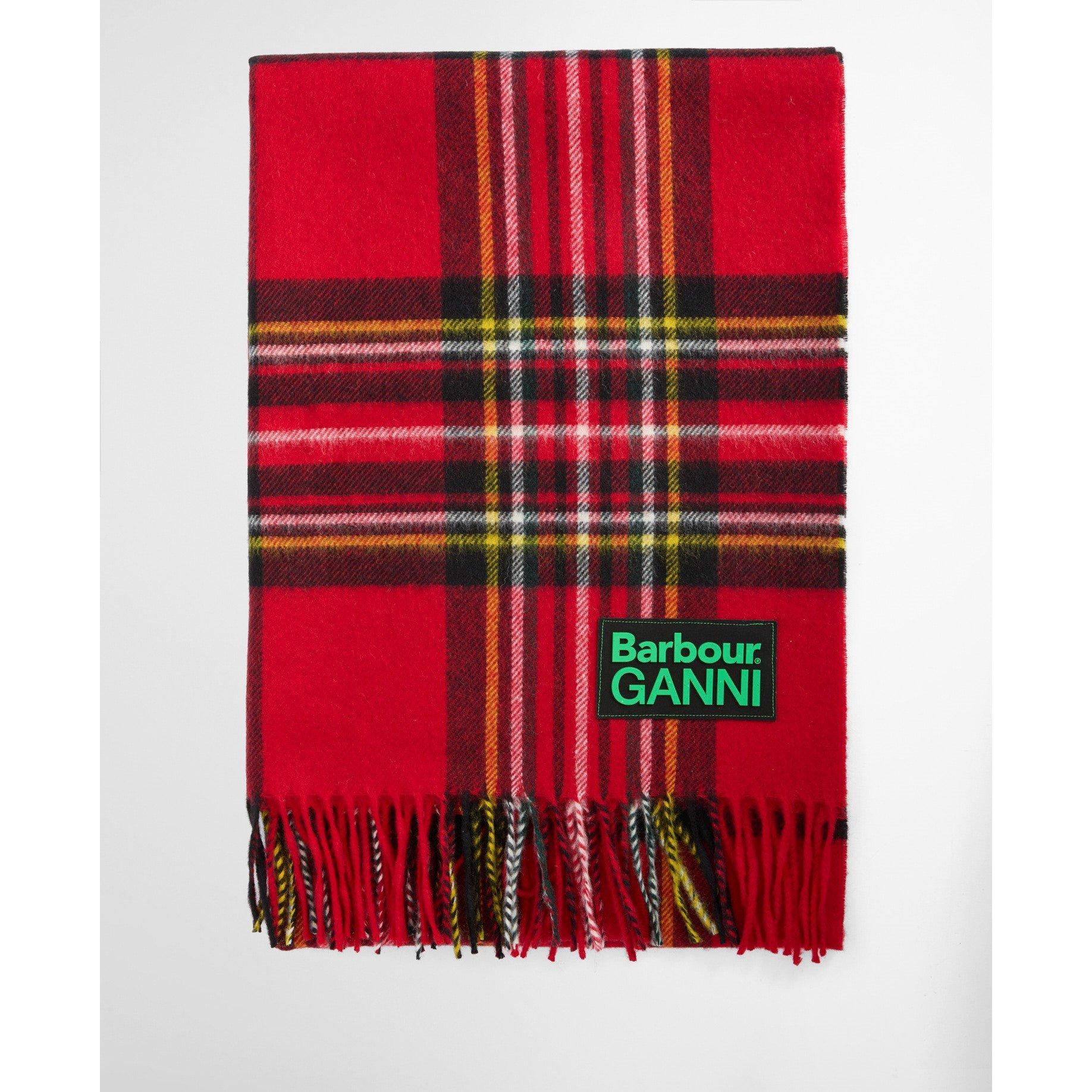 Tartan - Barbour x Ganni - Womens Tartan Scarf - 3