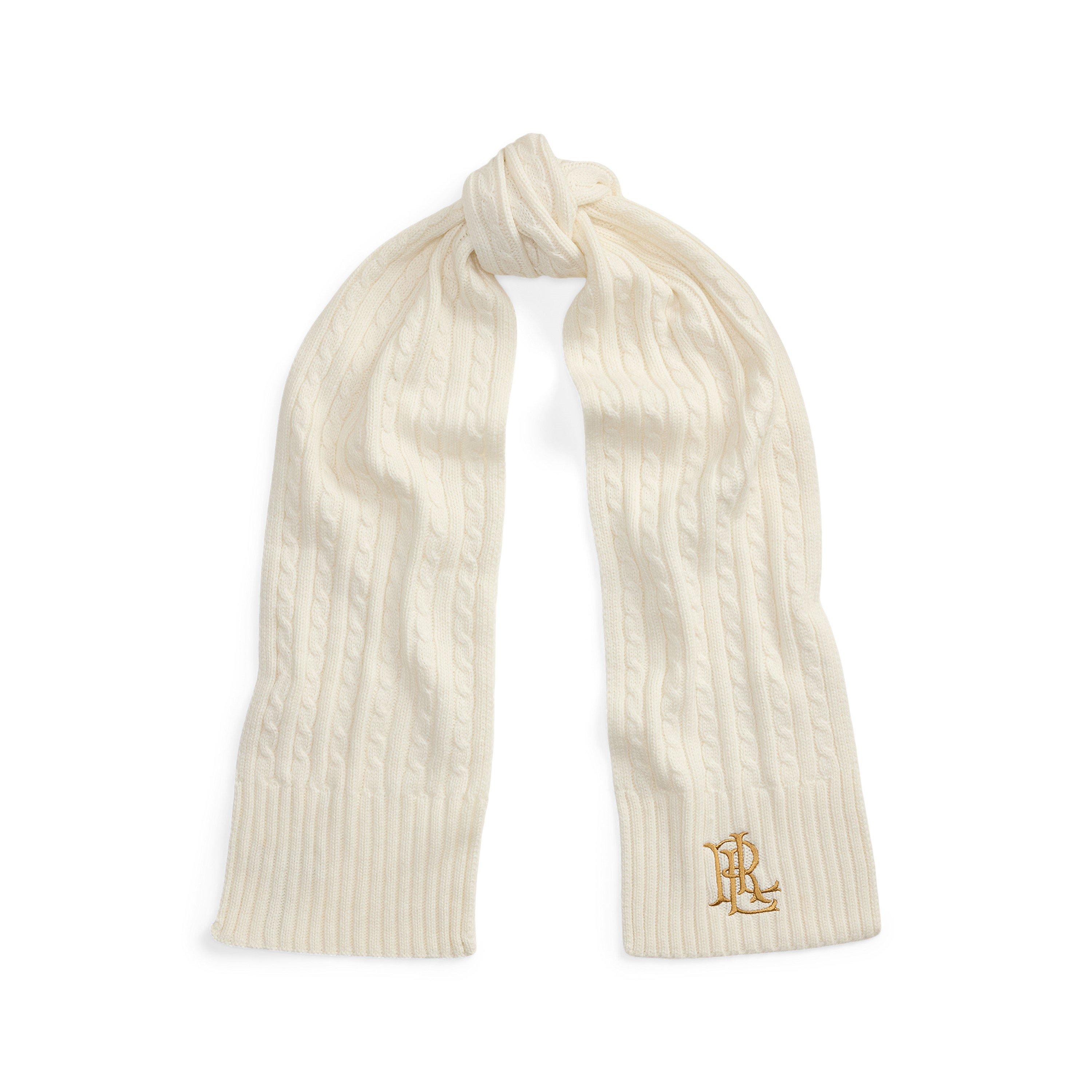 CREAM - Lauren by Ralph Lauren - LRL Cable Scarf Ld64 - 1