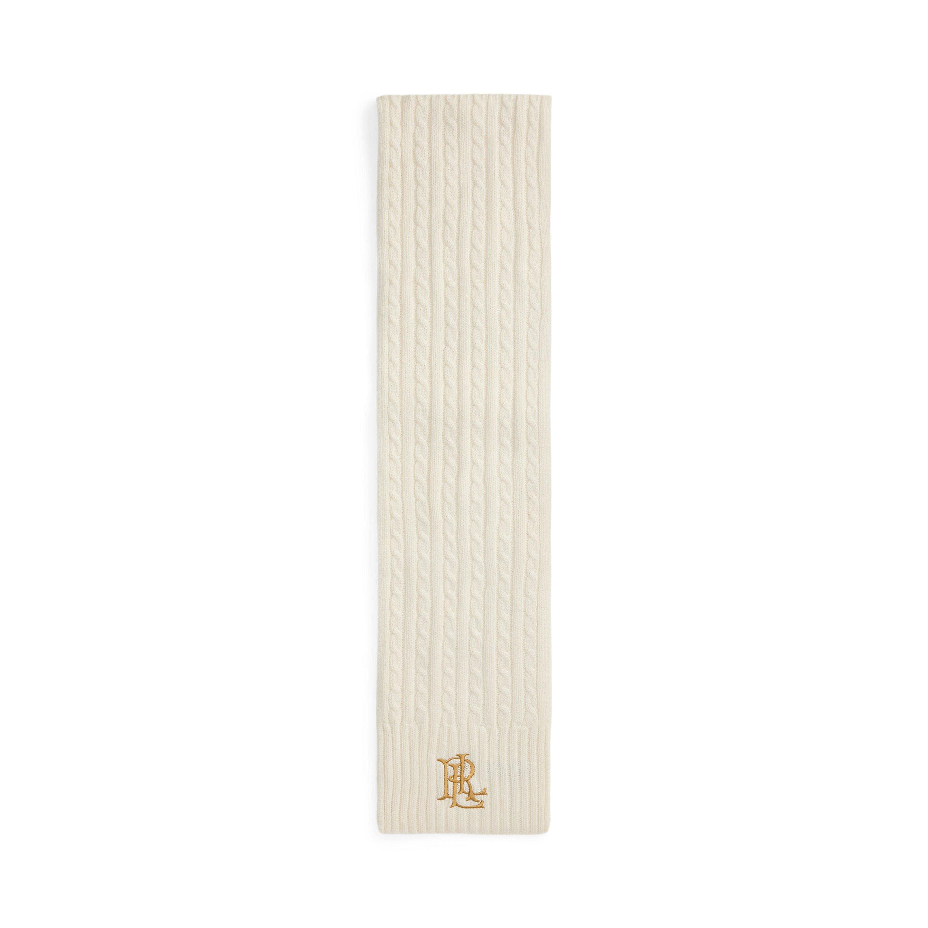 CREAM - Lauren by Ralph Lauren - LRL Cable Scarf Ld64 - 2