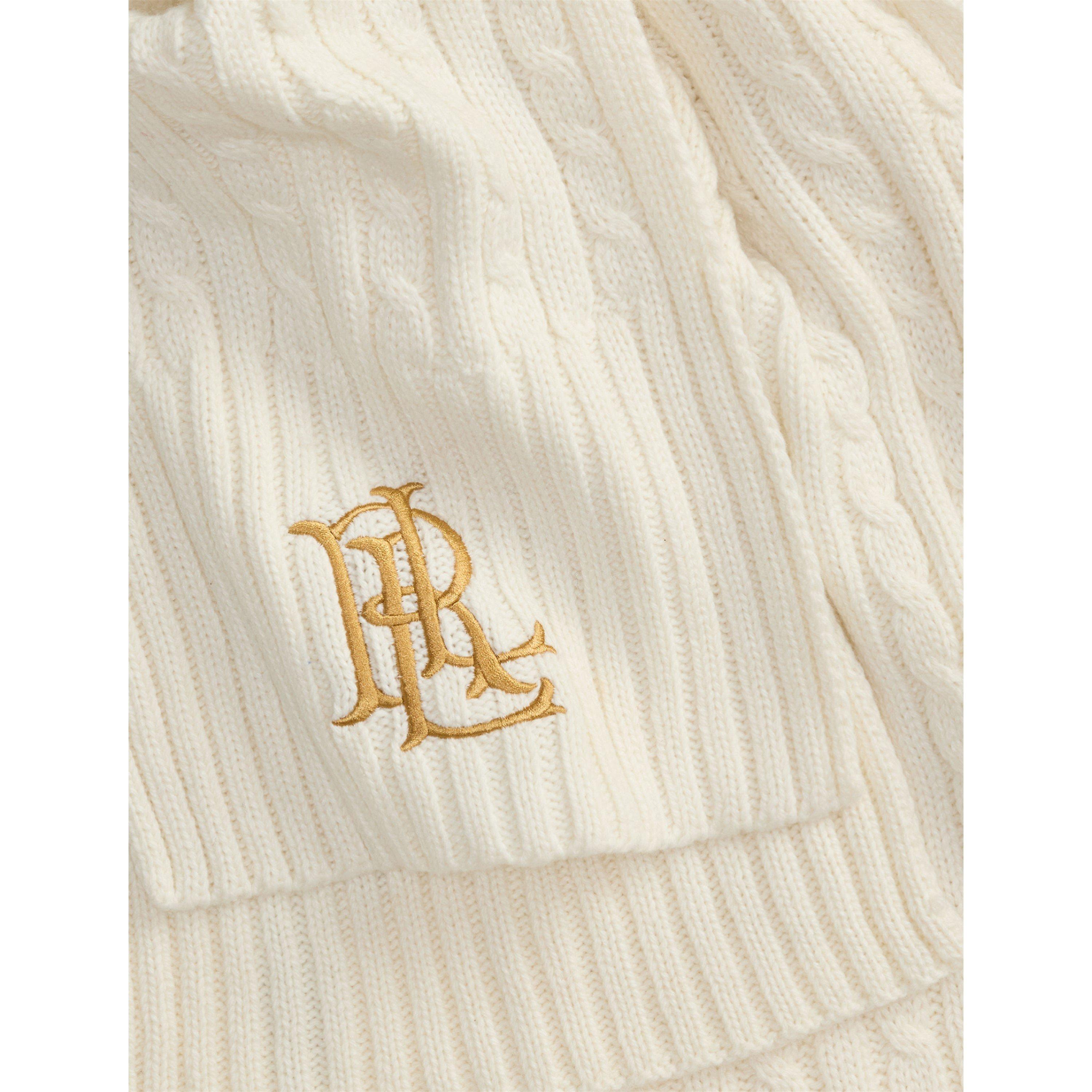 CREAM - Lauren by Ralph Lauren - LRL Cable Scarf Ld64 - 3