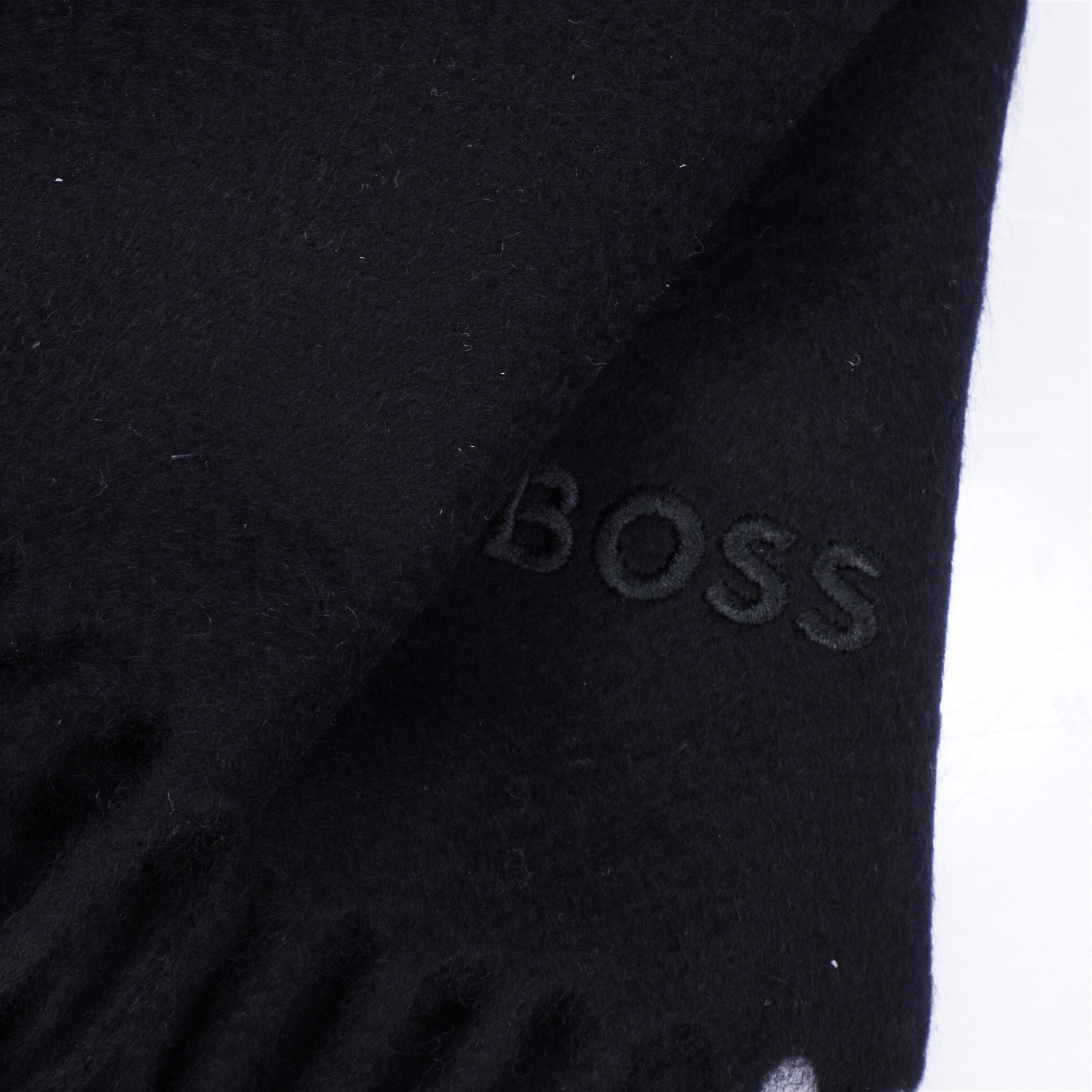 Dark Blue - Boss - Cashmere Midweight Scarf - 3