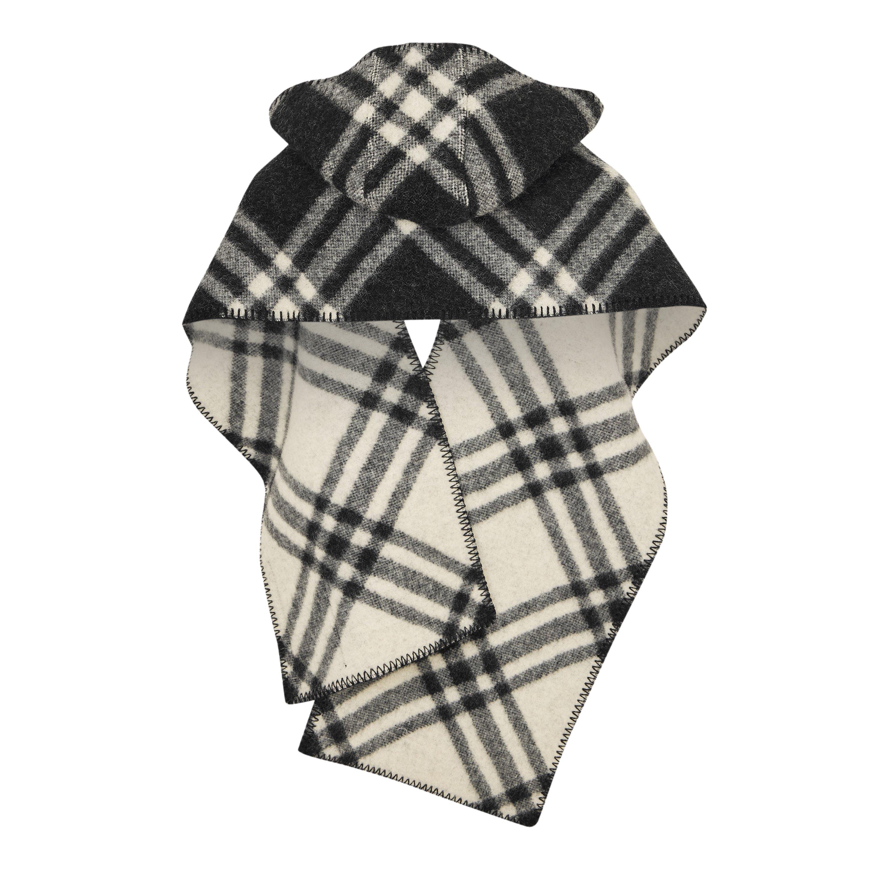 Black - Burberry - Women's Tribar Midweight Scarf - 2