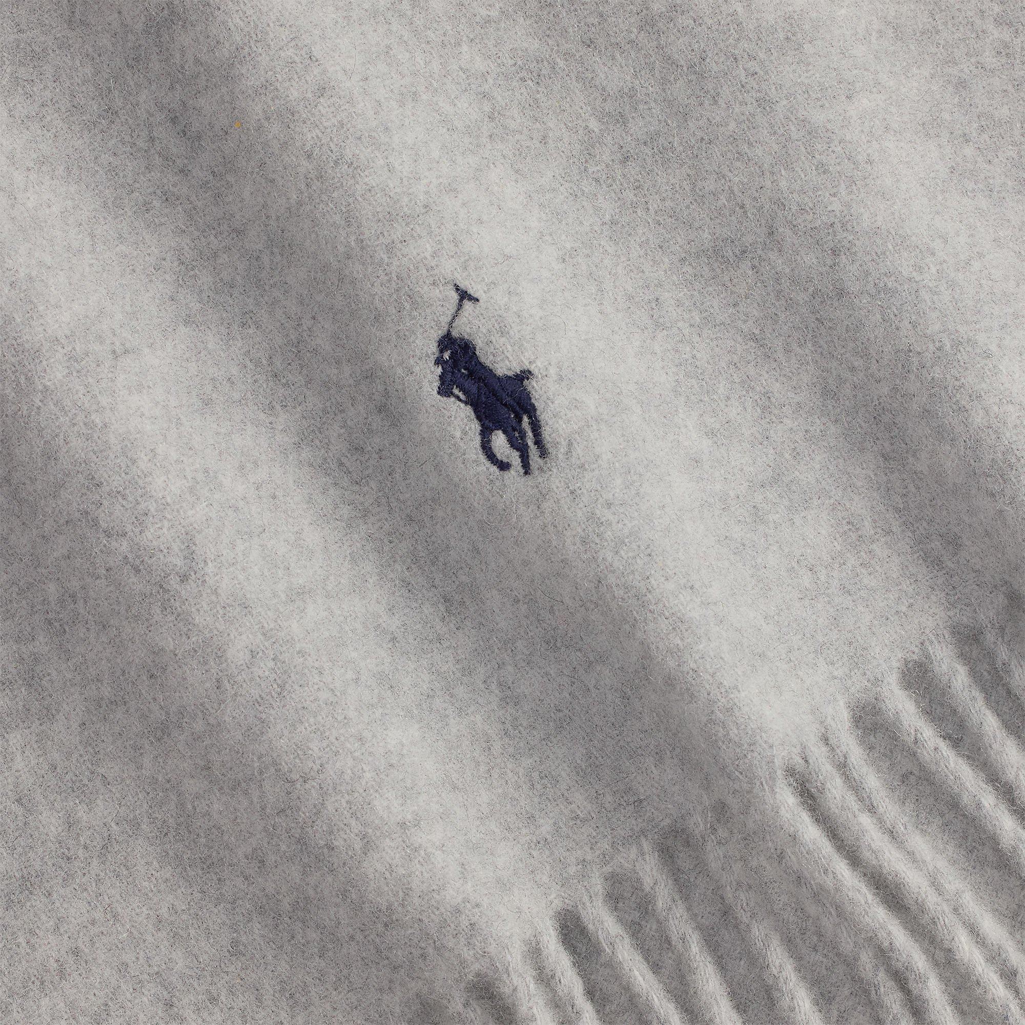 GREY - Polo Ralph Lauren - Women's Wool Midweight Scarf - 3