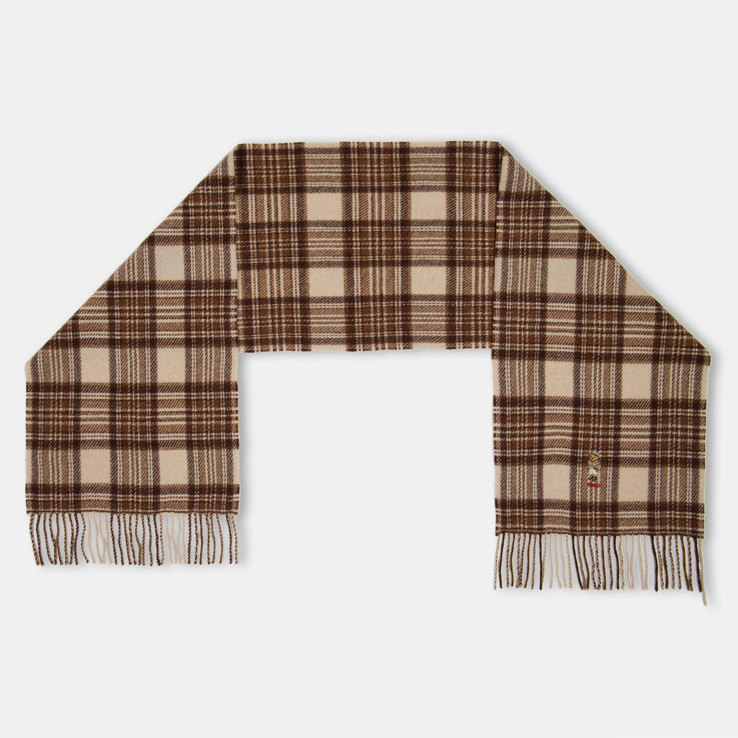 CREAM - Polo Ralph Lauren - Women's Plaid Midweight Scarf - 2