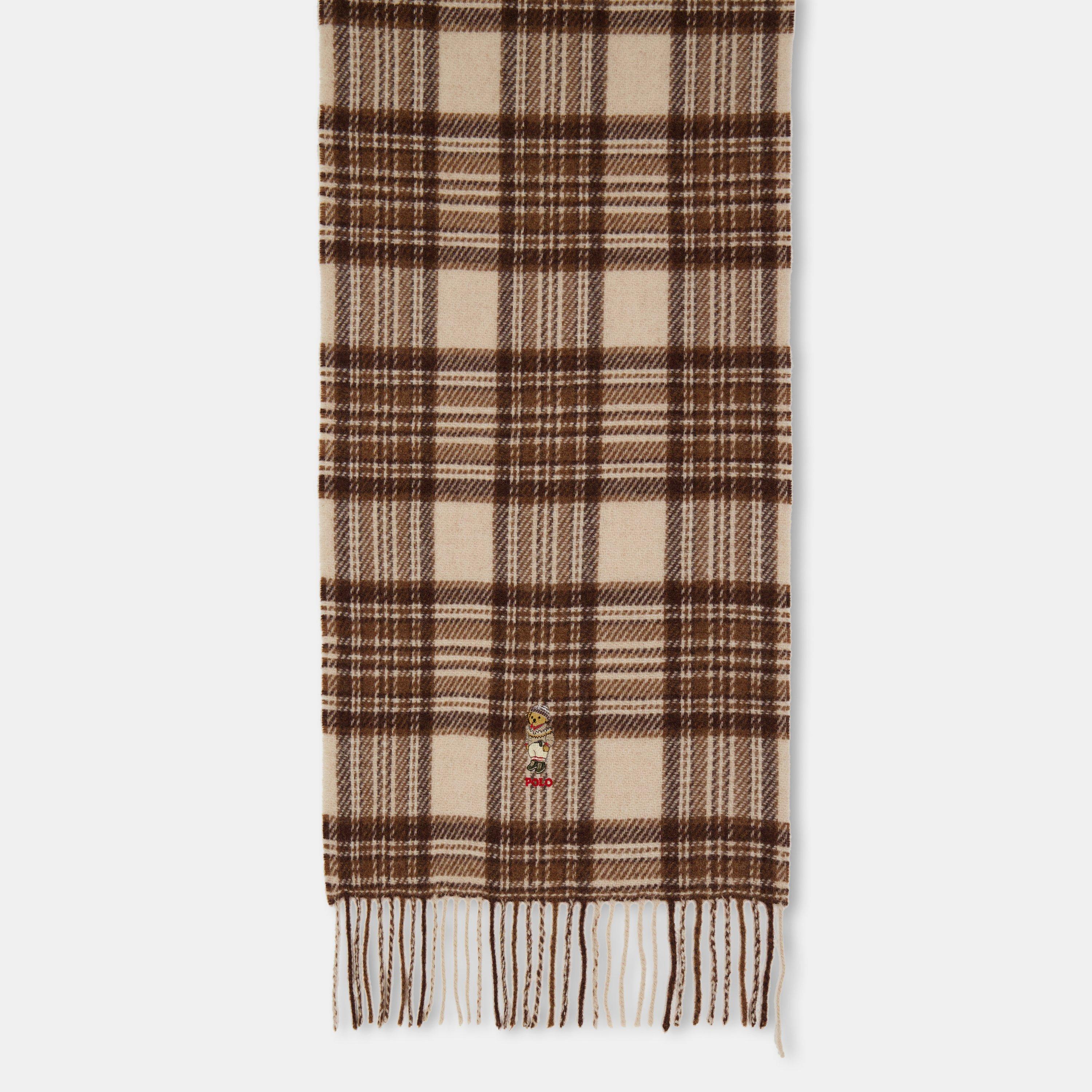 CREAM - Polo Ralph Lauren - Women's Plaid Midweight Scarf - 4