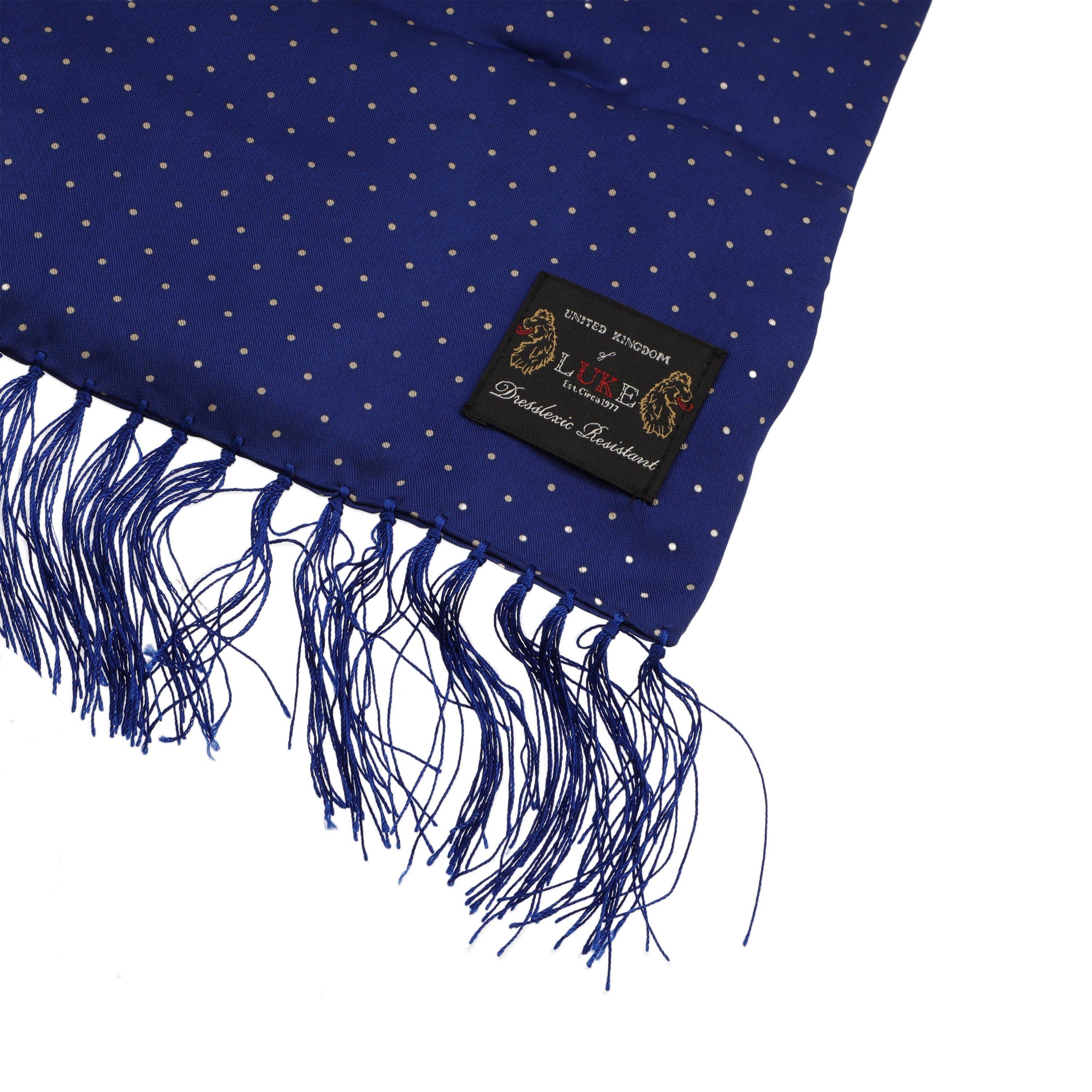 Royal Blue Mix - Luke - Men's Midweight Scarf - 3