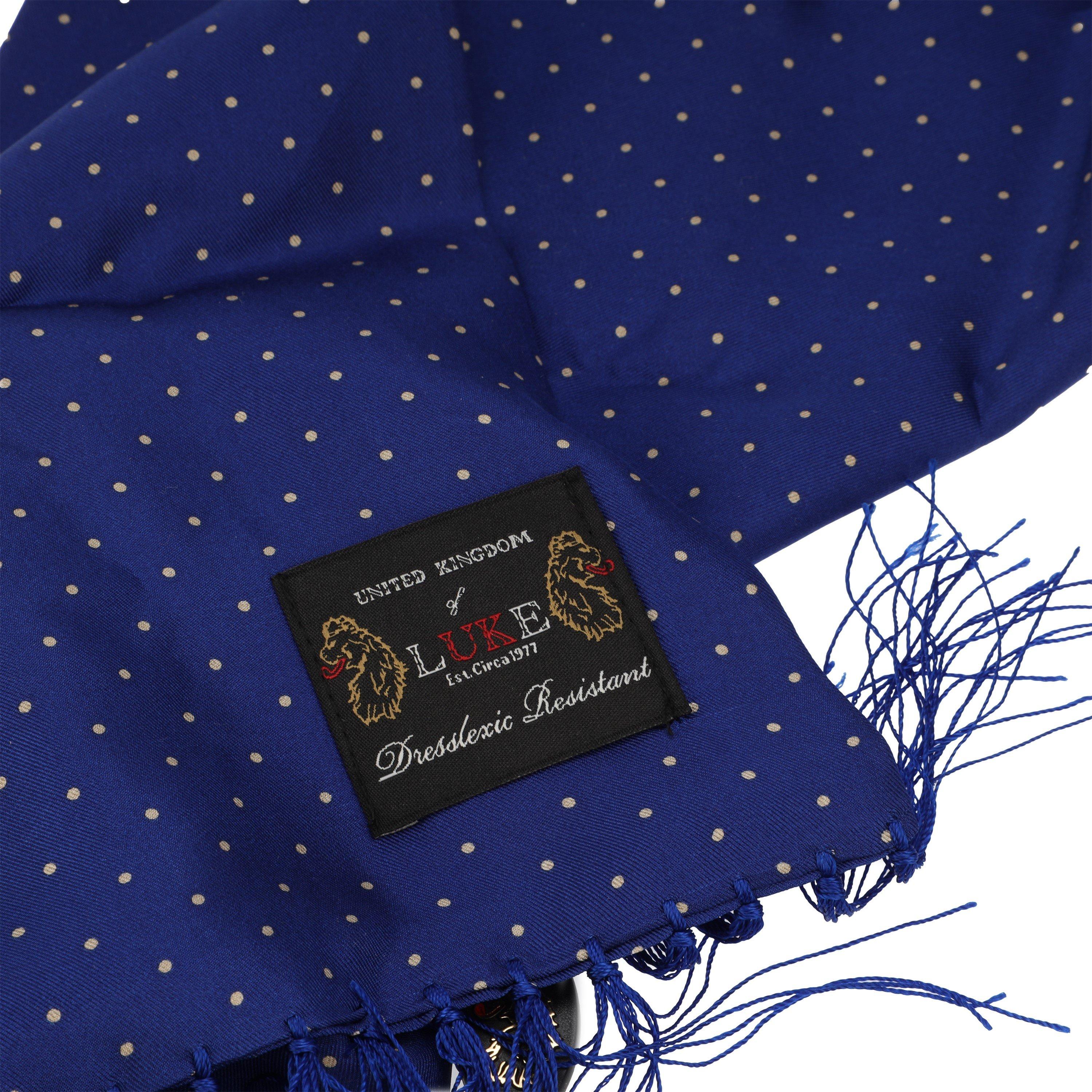 Royal Blue Mix - Luke - Men's Midweight Scarf - 4