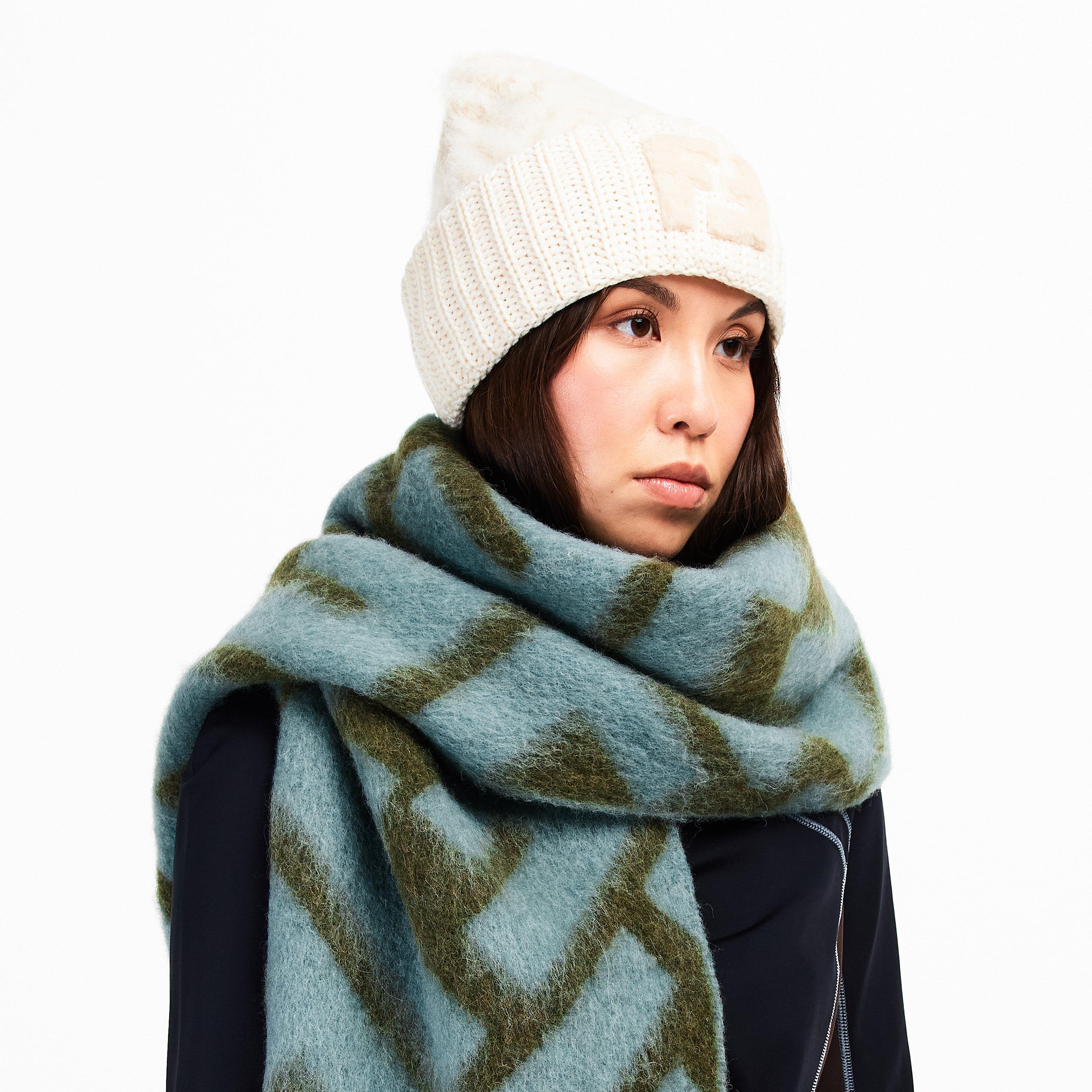 Verde Macha - Fendi - Women's Alpaca Midweight Scarf - 2