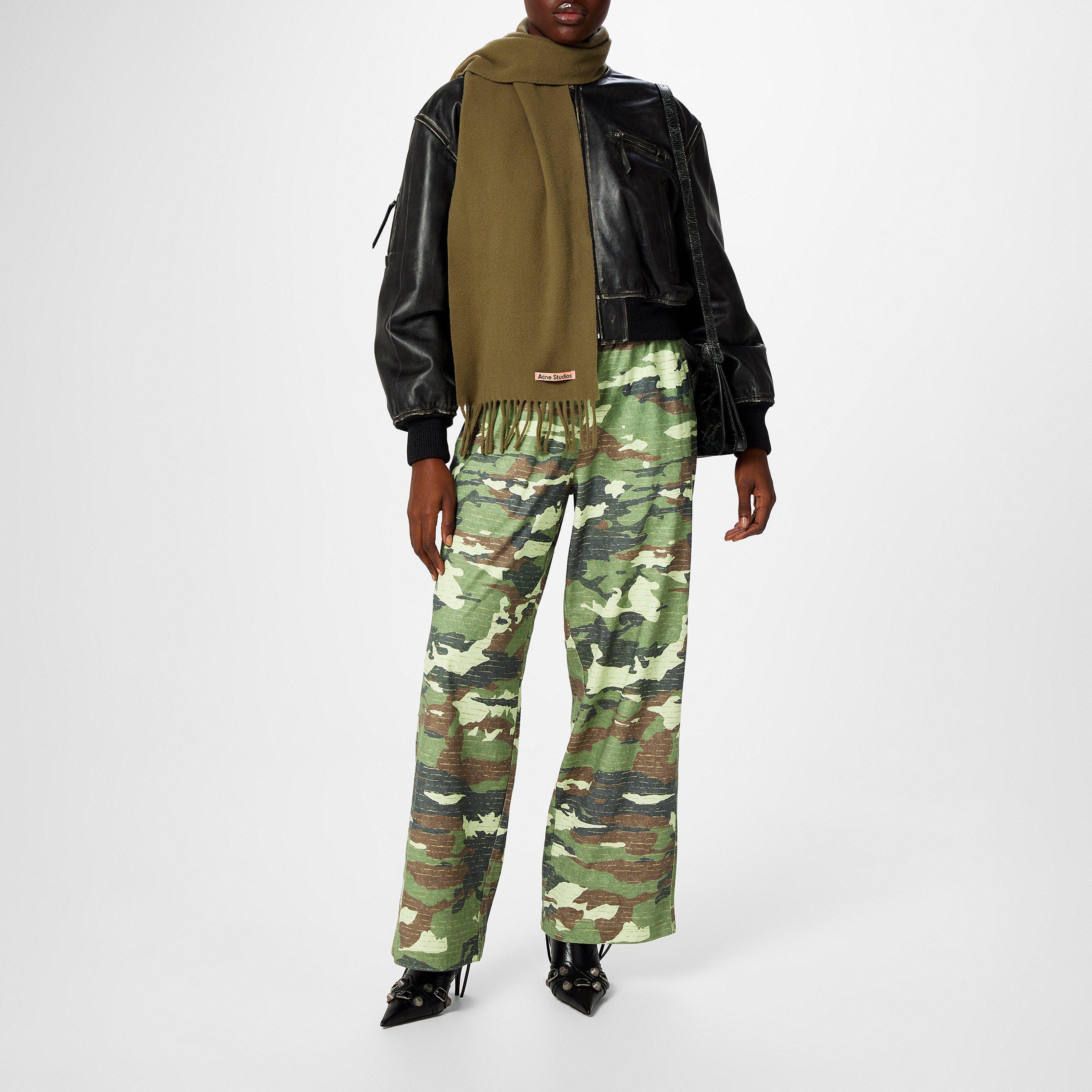 Khaki Green - Acne Studios - Canada Skinny Scarf - 4