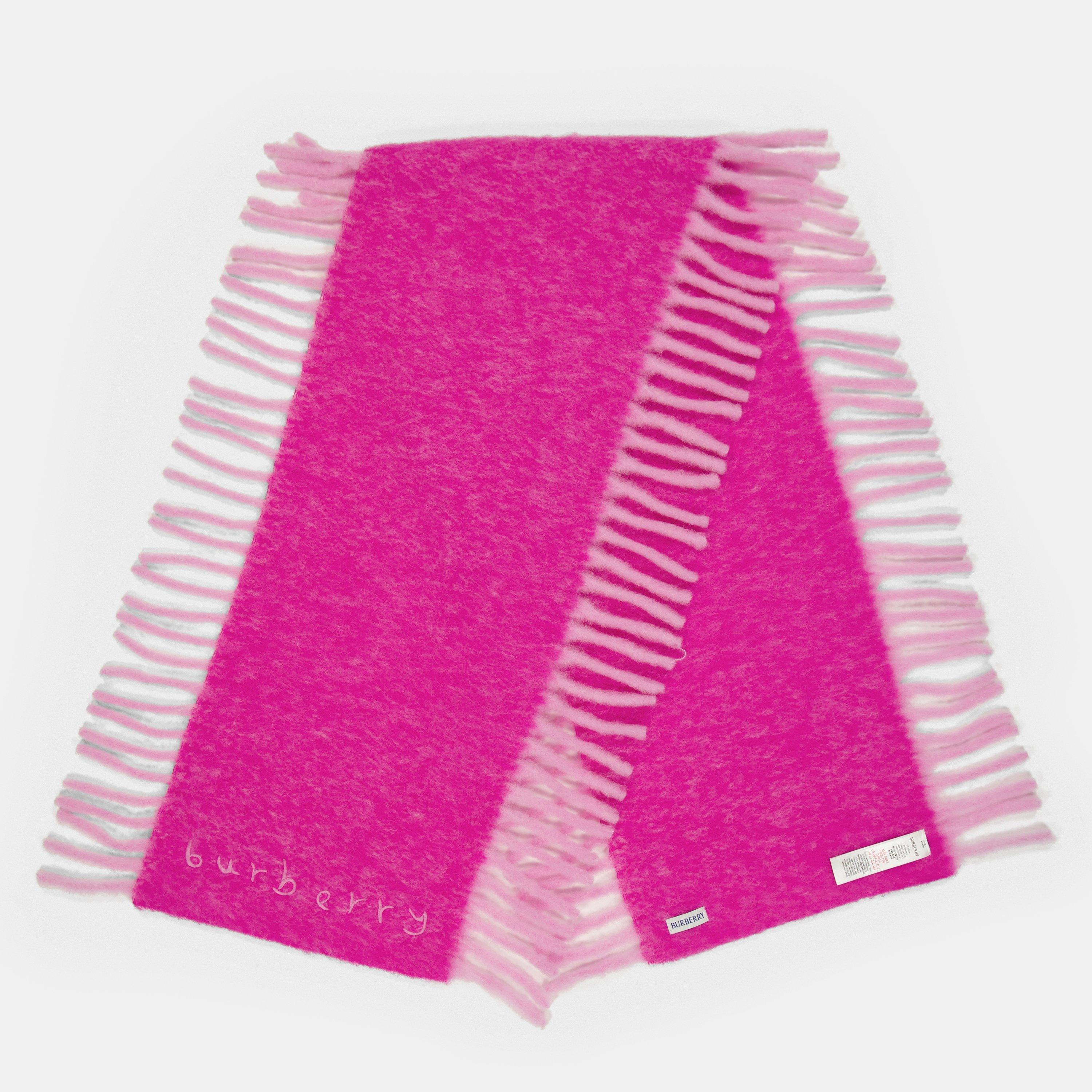 Burberry Women's Burb Alpaca Happy Midweight Scarf - Bow Pink/Jam
