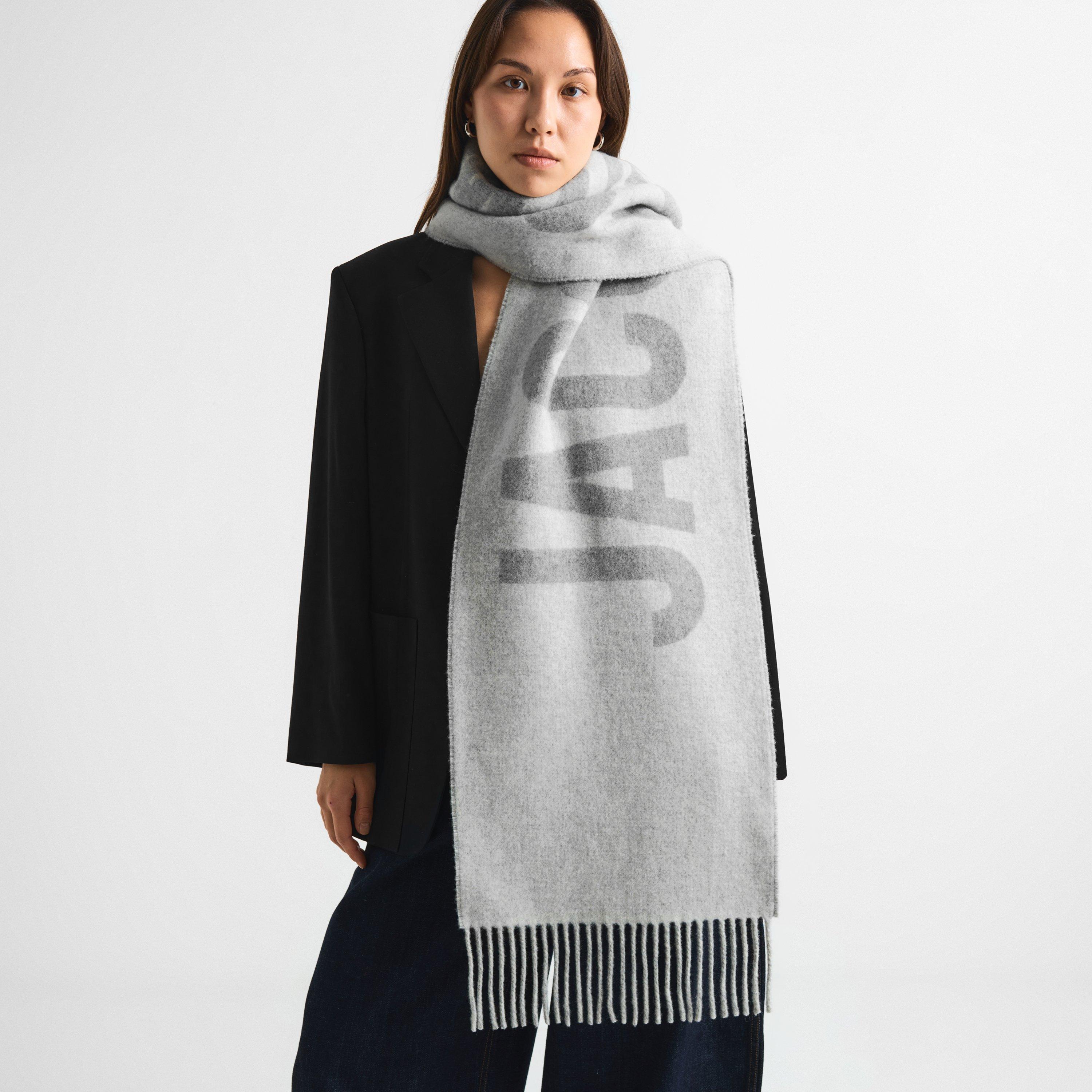 GREY - Jacquemus - Women's Wool Jacquard Midweight Scarf - 2