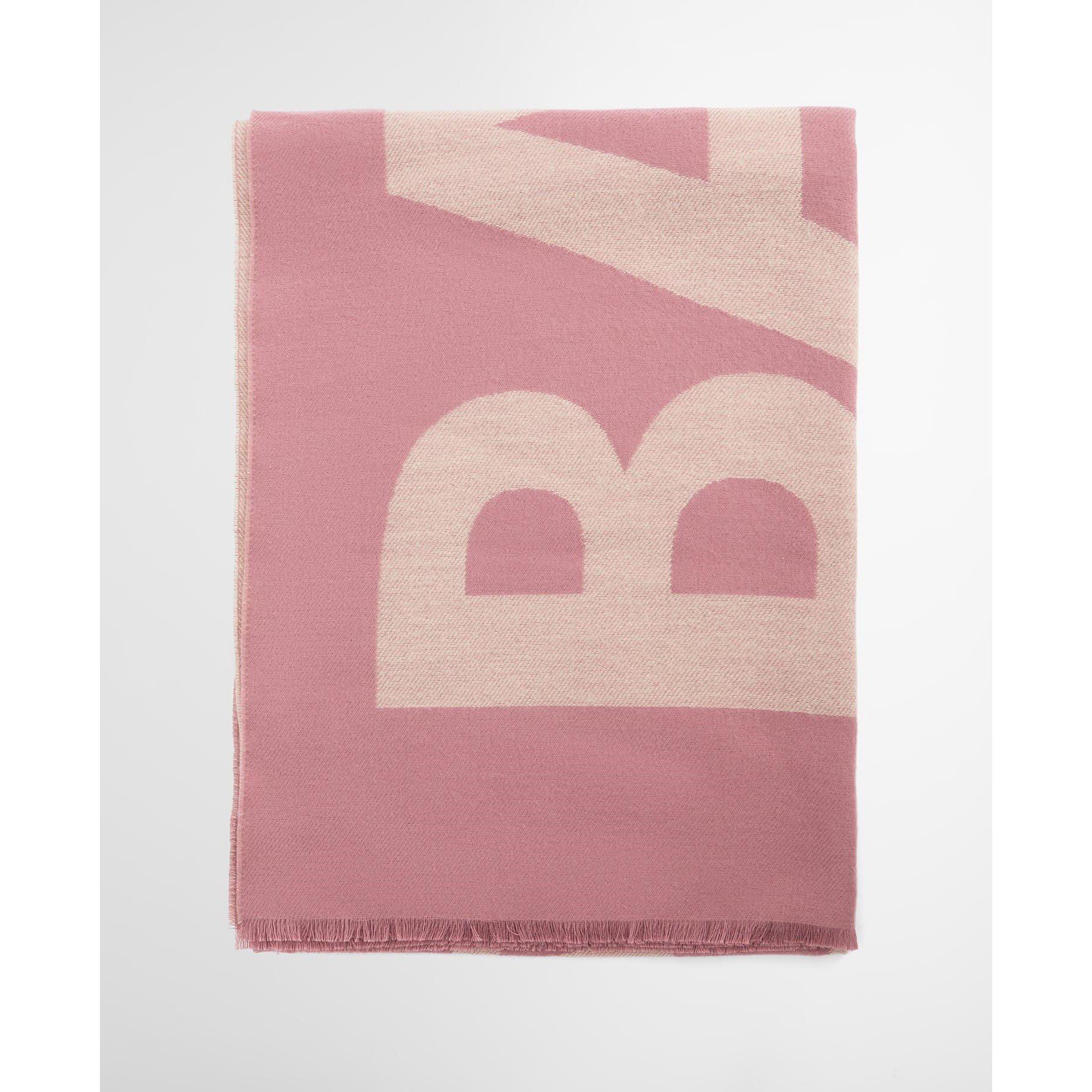 Rspberry/Jsmin - Barbour International - Milla Logo Wrap Scarf - 6