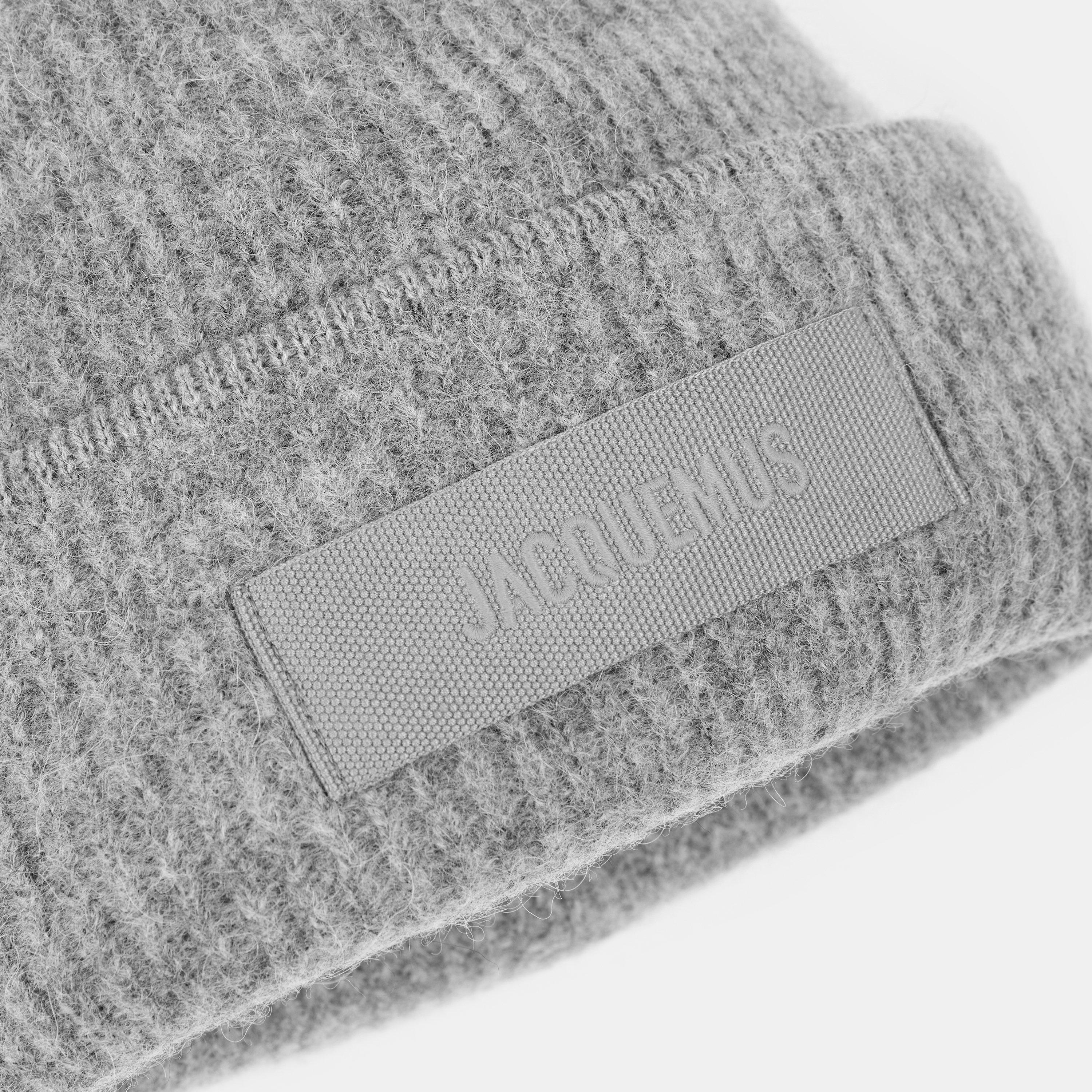 Dark Grey - Jacquemus - Gros Grain Beanie - 4