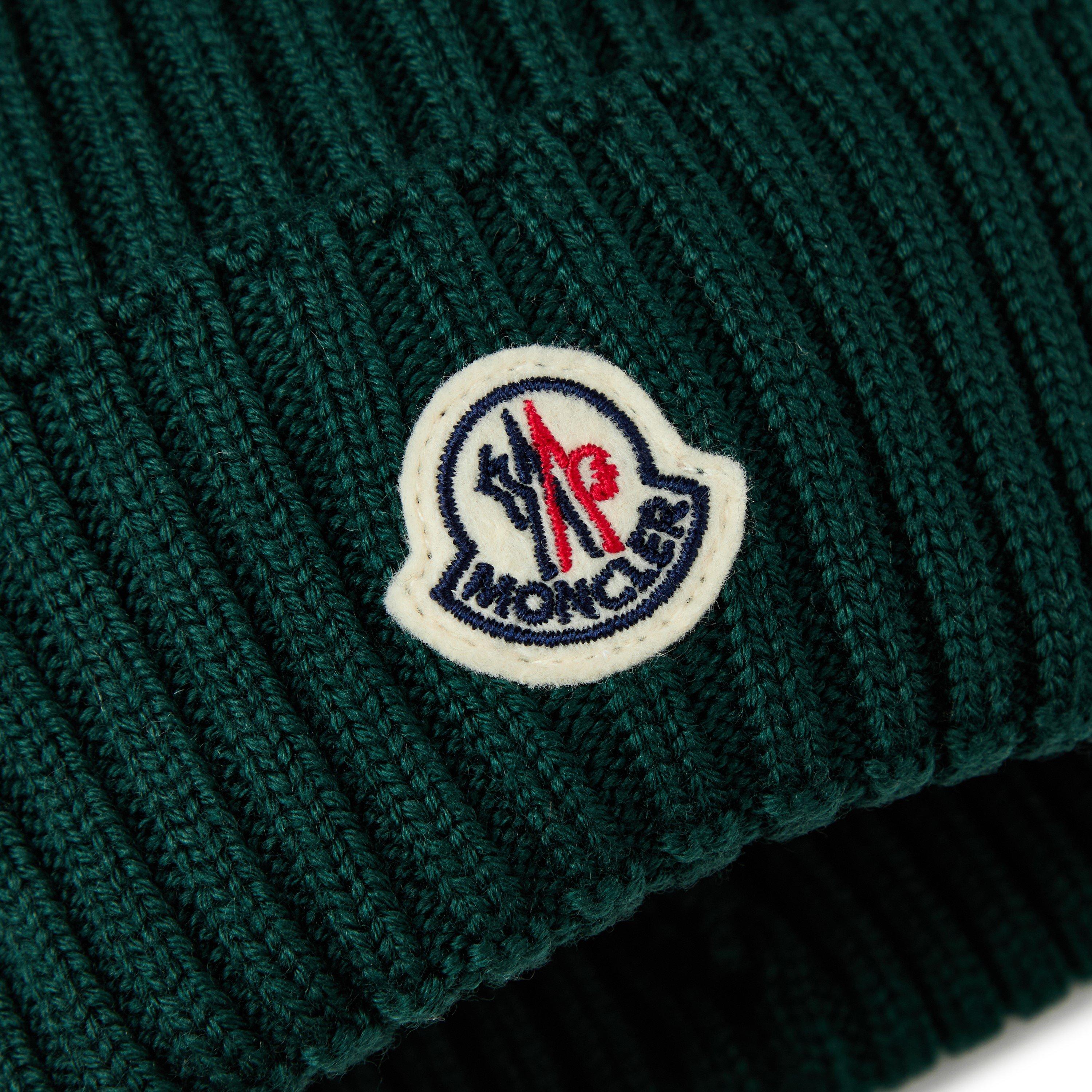Green 870 - Moncler - Logo Beanie Juniors - 3