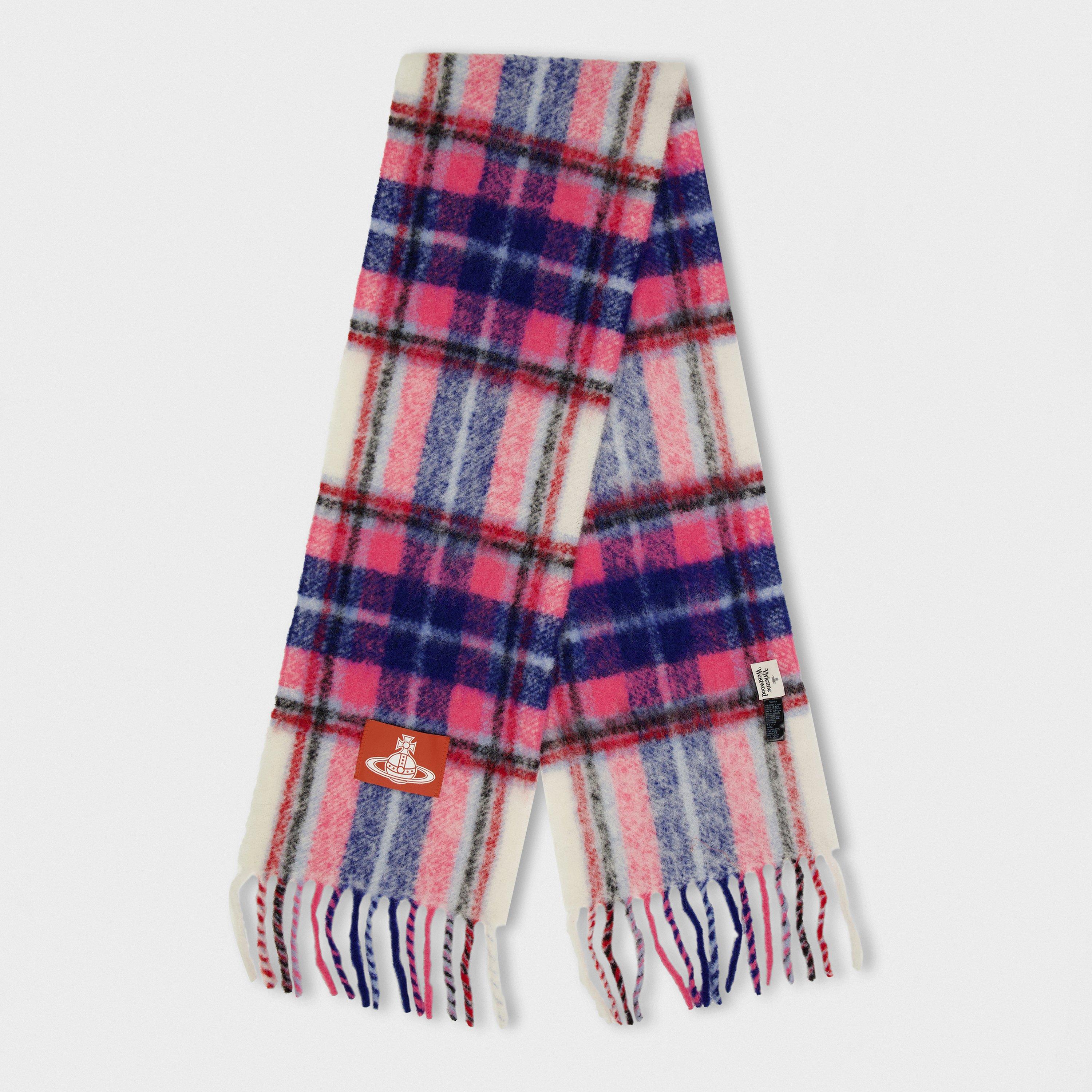 PINK - Vivienne Westwood - Chunky Check Print Scarf - 1