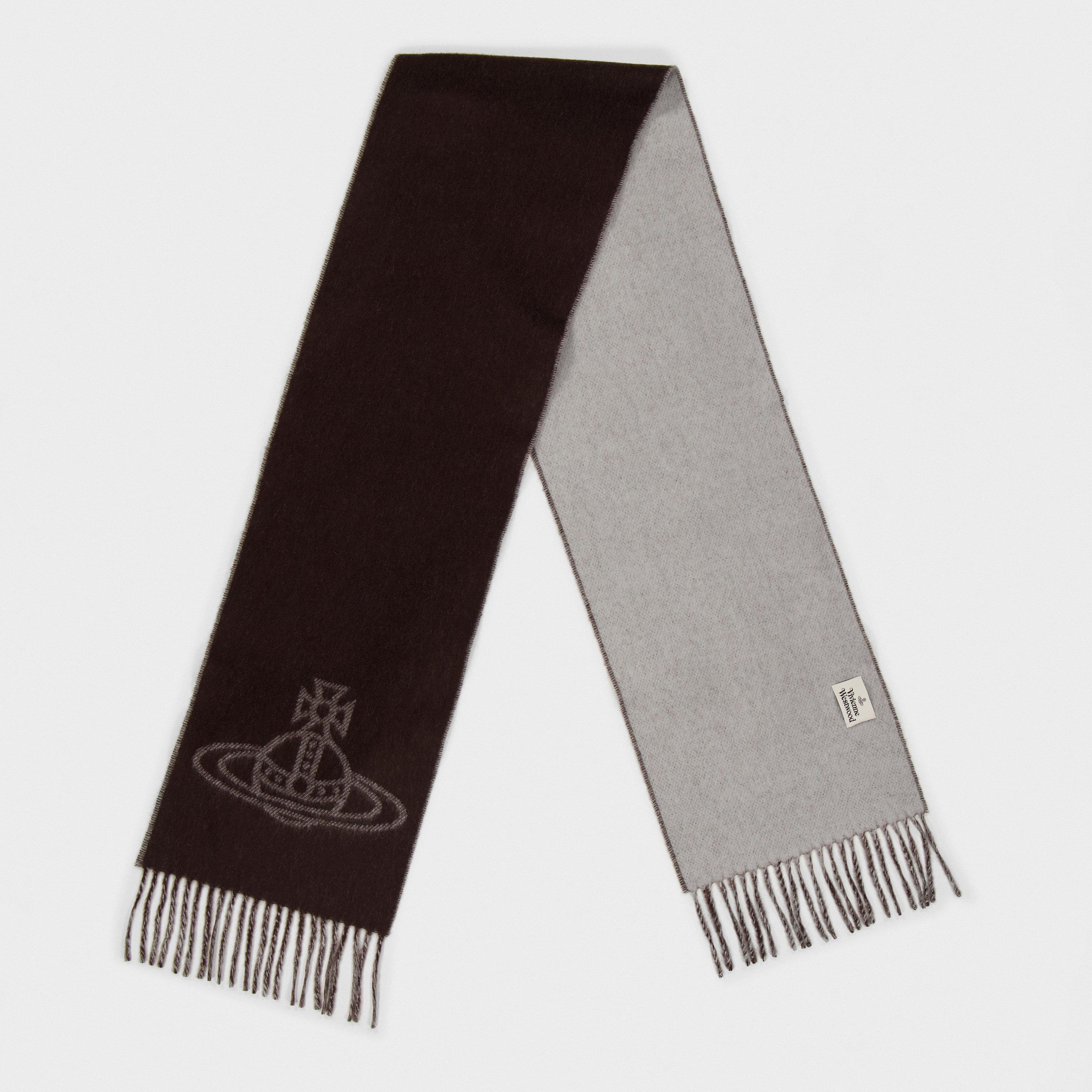 Vivienne Westwood Logo-Embroidered Wool Scarf
