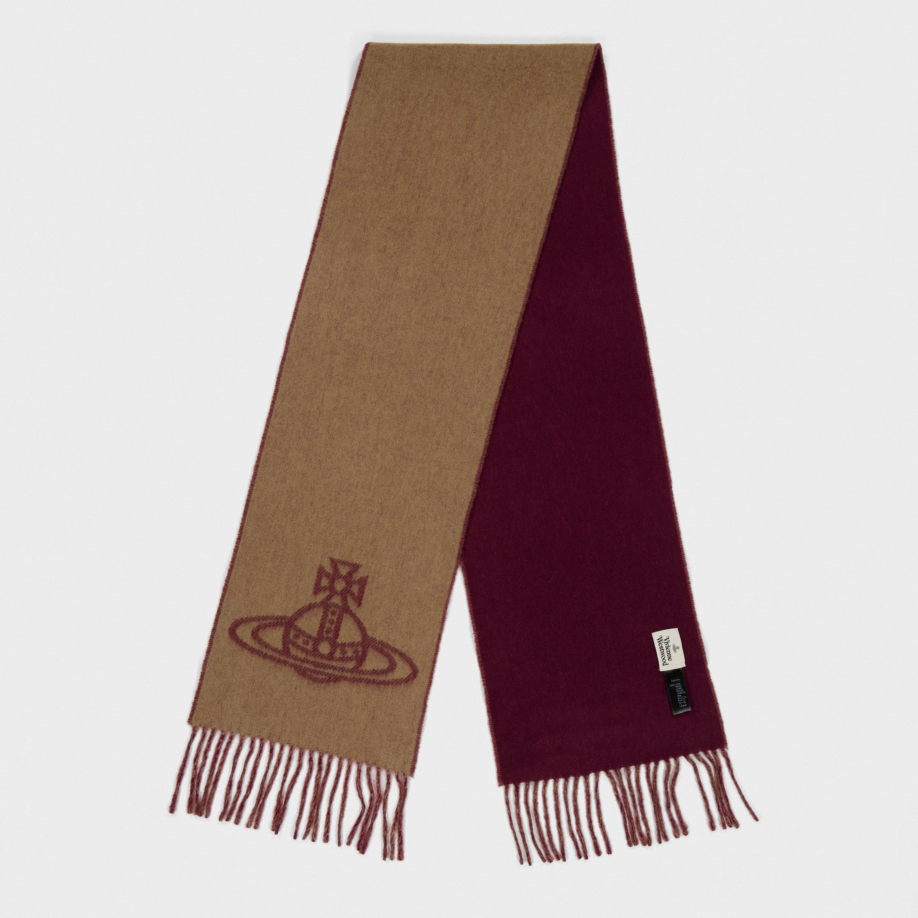 Logo-Embroidered Wool Scarf