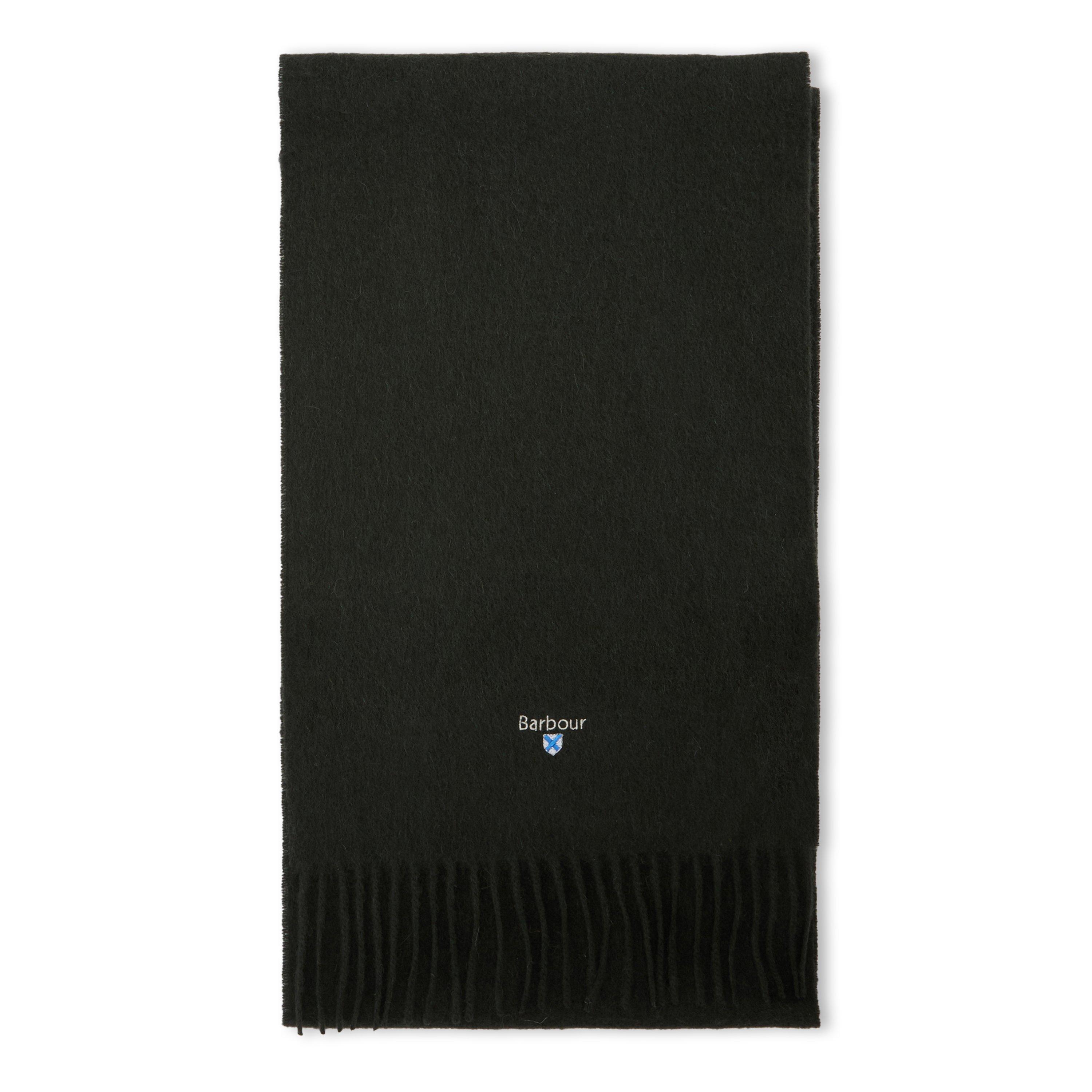 Barbour  Plain Lambswool Scarf - Forest Green