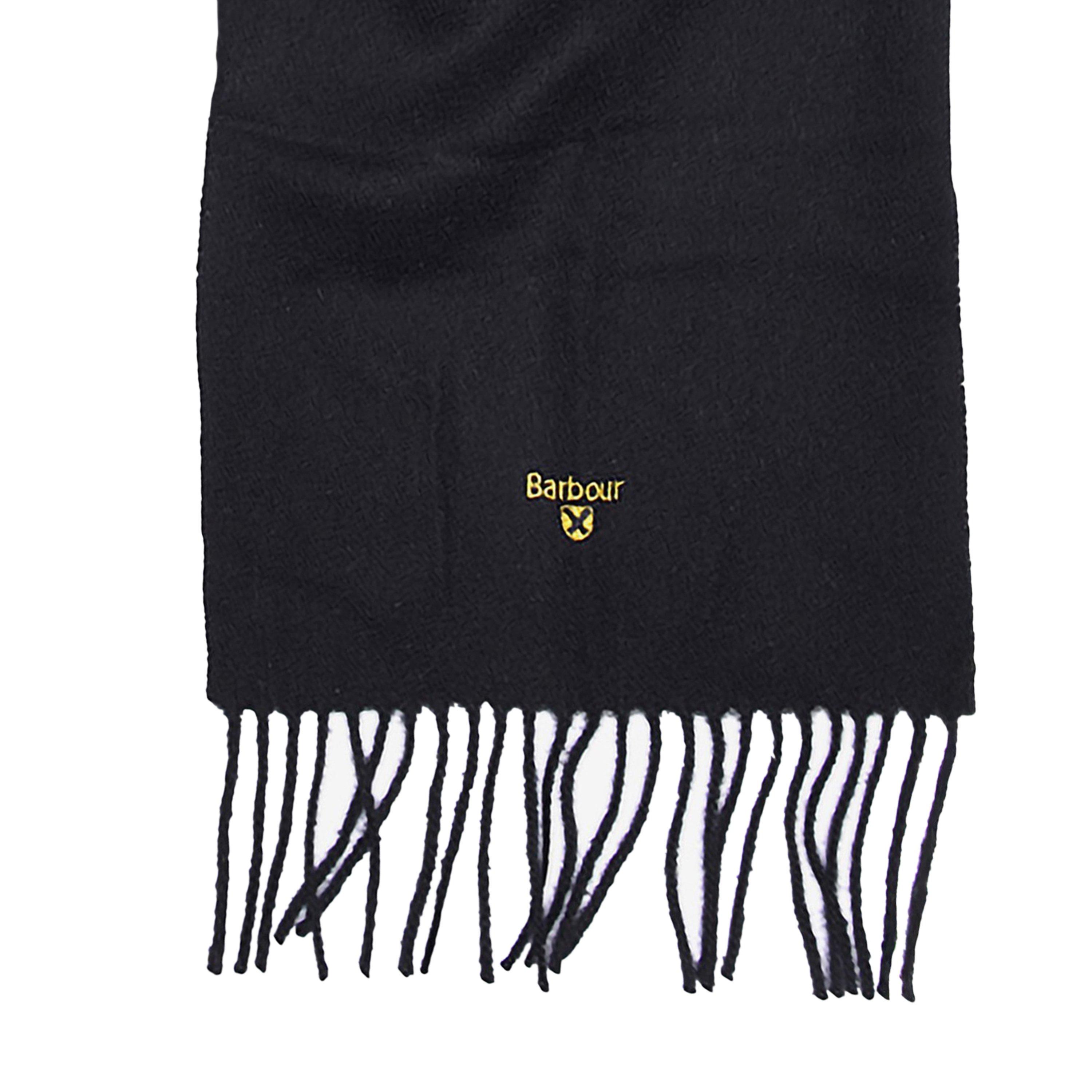 Black BK11 - Barbour - Plain Lambswool Scarf - 3