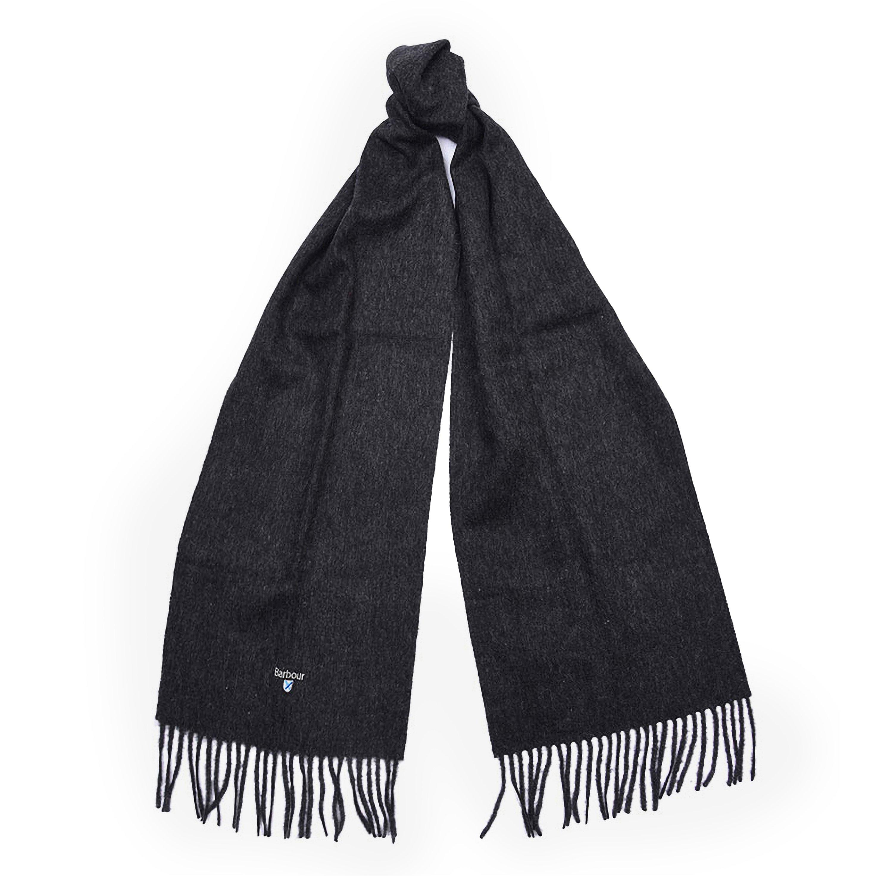 Barbour  Plain Lambswool Scarf - Charcoal Ch71