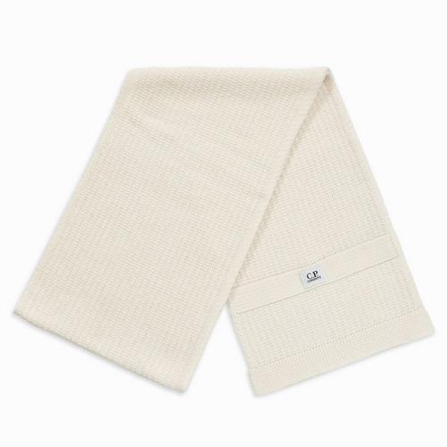Gauze White - CP Company - Lambswool Scarf - 1