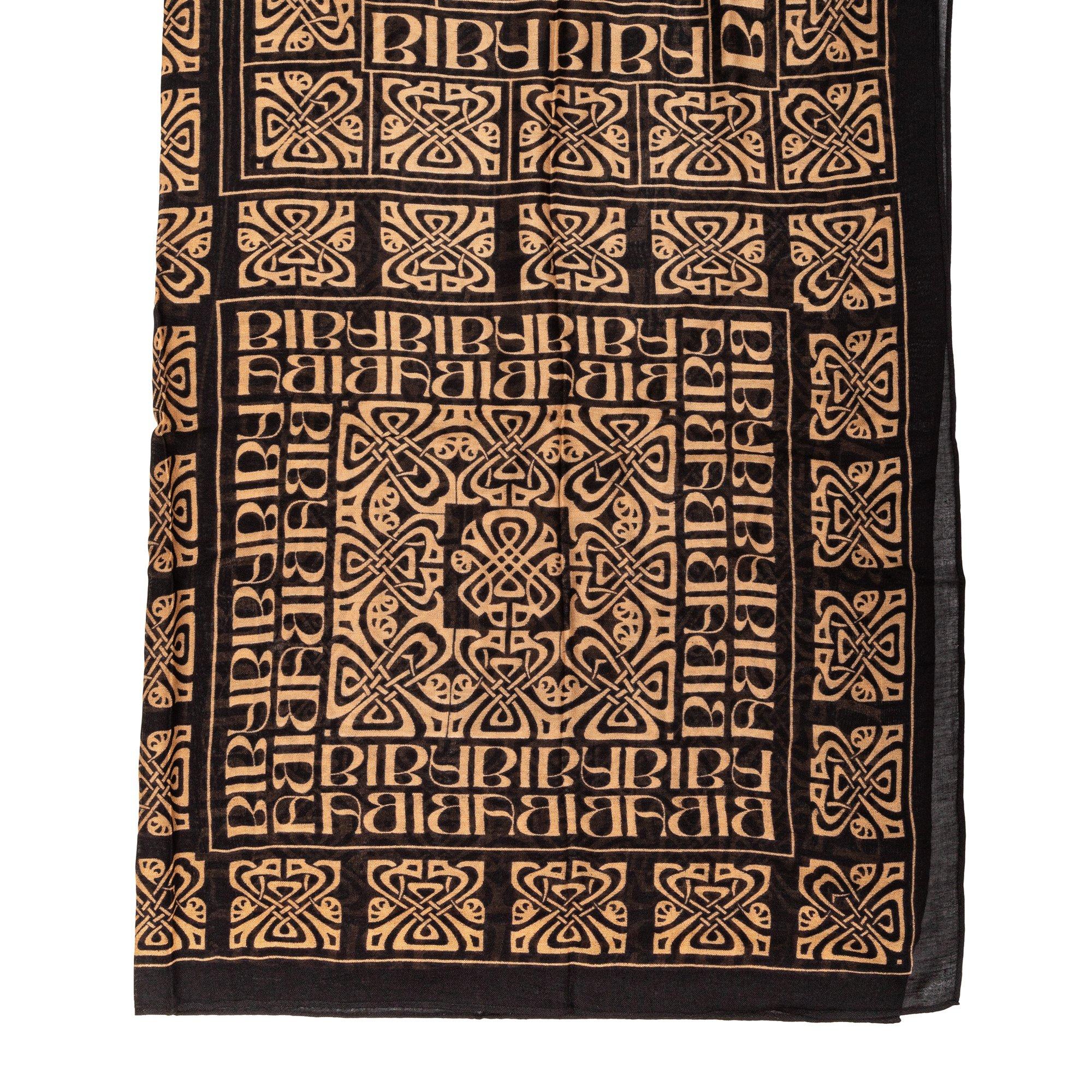 Zwart/Goud - Biba - BIBA Blair Logo Scarf - 2
