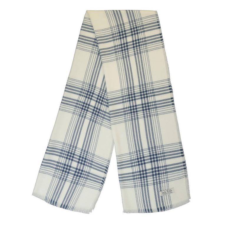 Weißes Karomuster - Jack Wills - JW Woven Check Scarf - 1
