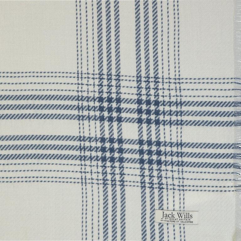 Weißes Karomuster - Jack Wills - JW Woven Check Scarf - 2