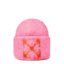 Off White Mohair Beanie