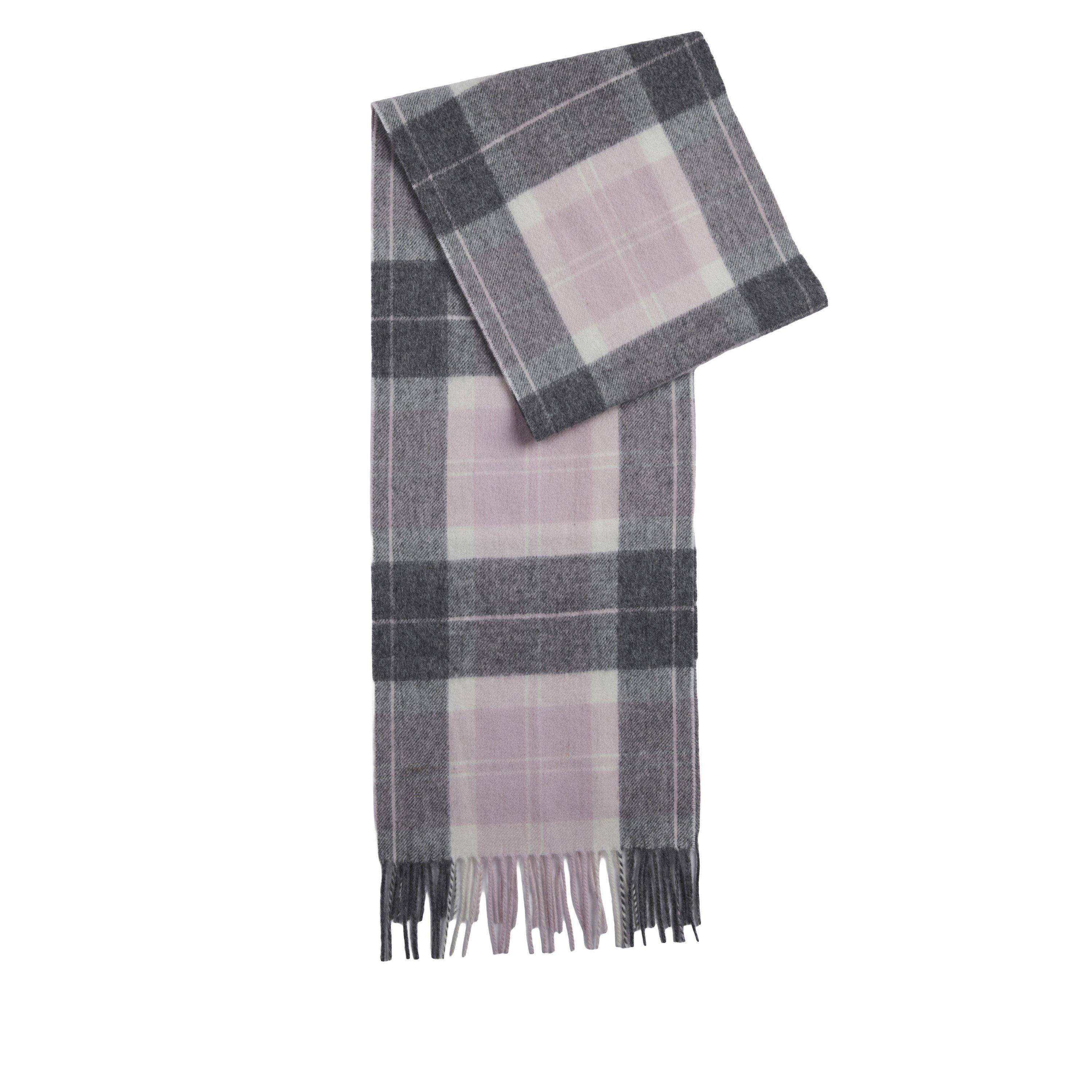 Pink/Grey - Barbour - Tartan Scarf - 4