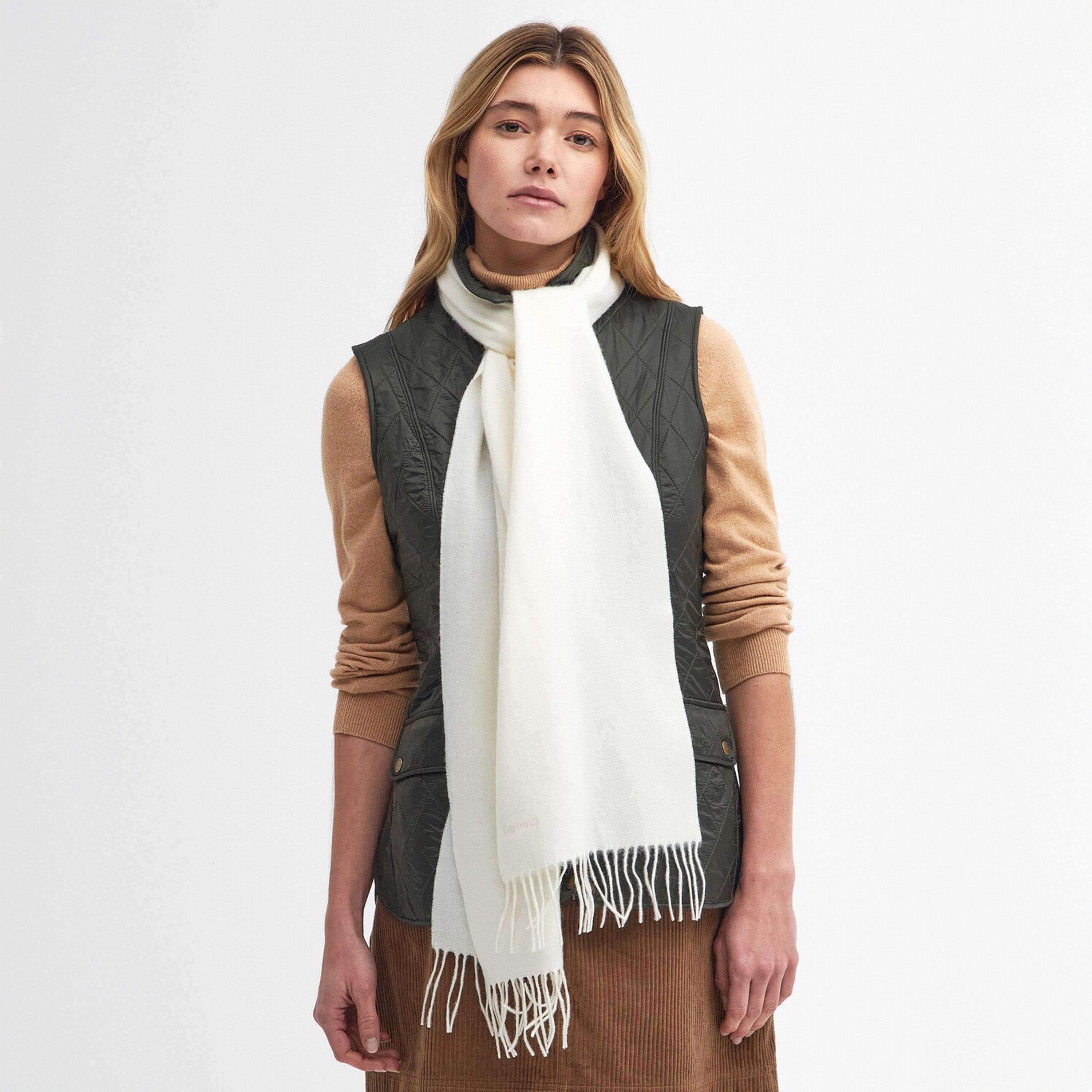 Cream - Barbour - Lambswool Woven Scarf - 3