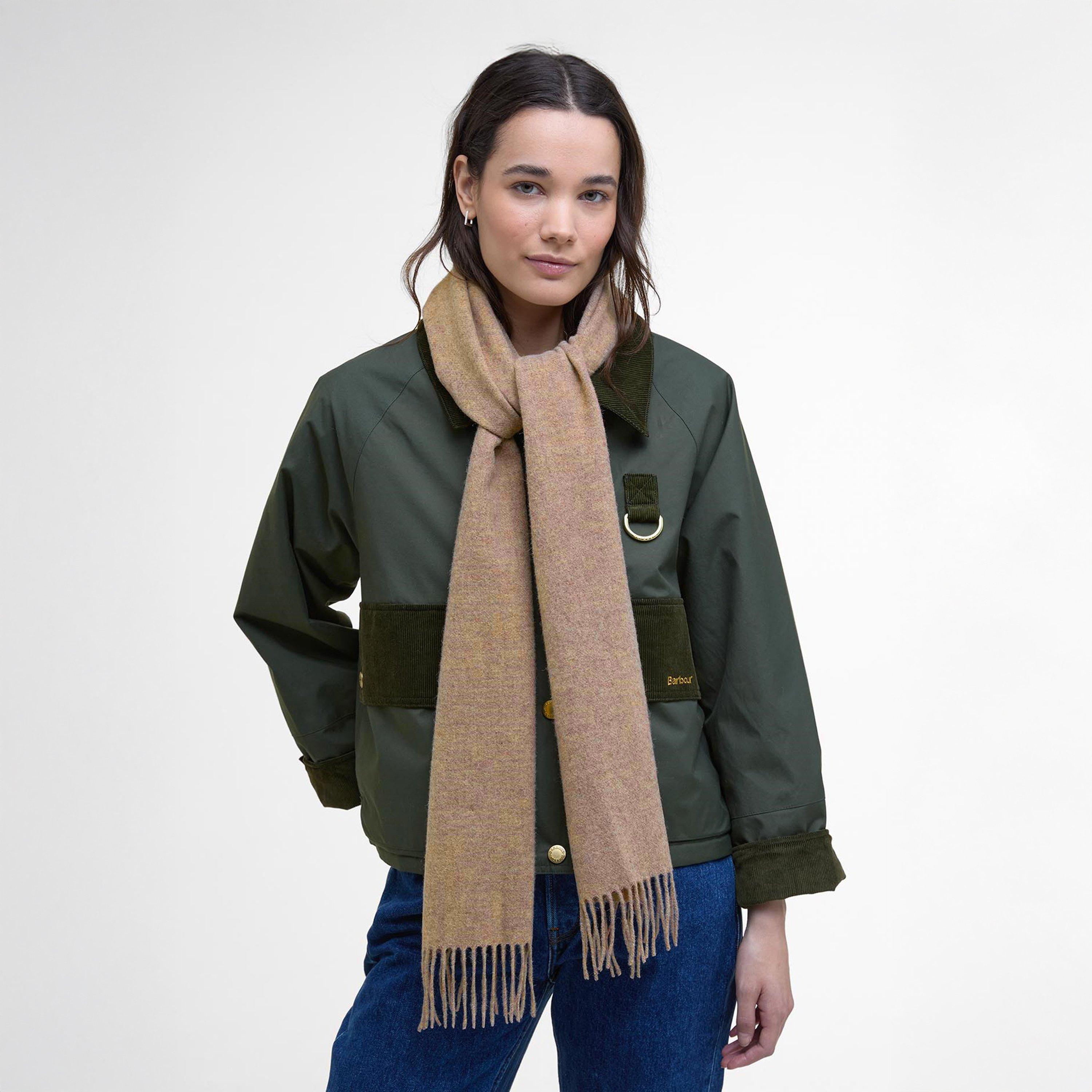 Oatmeal - Barbour - Lambswool Woven Scarf - 3