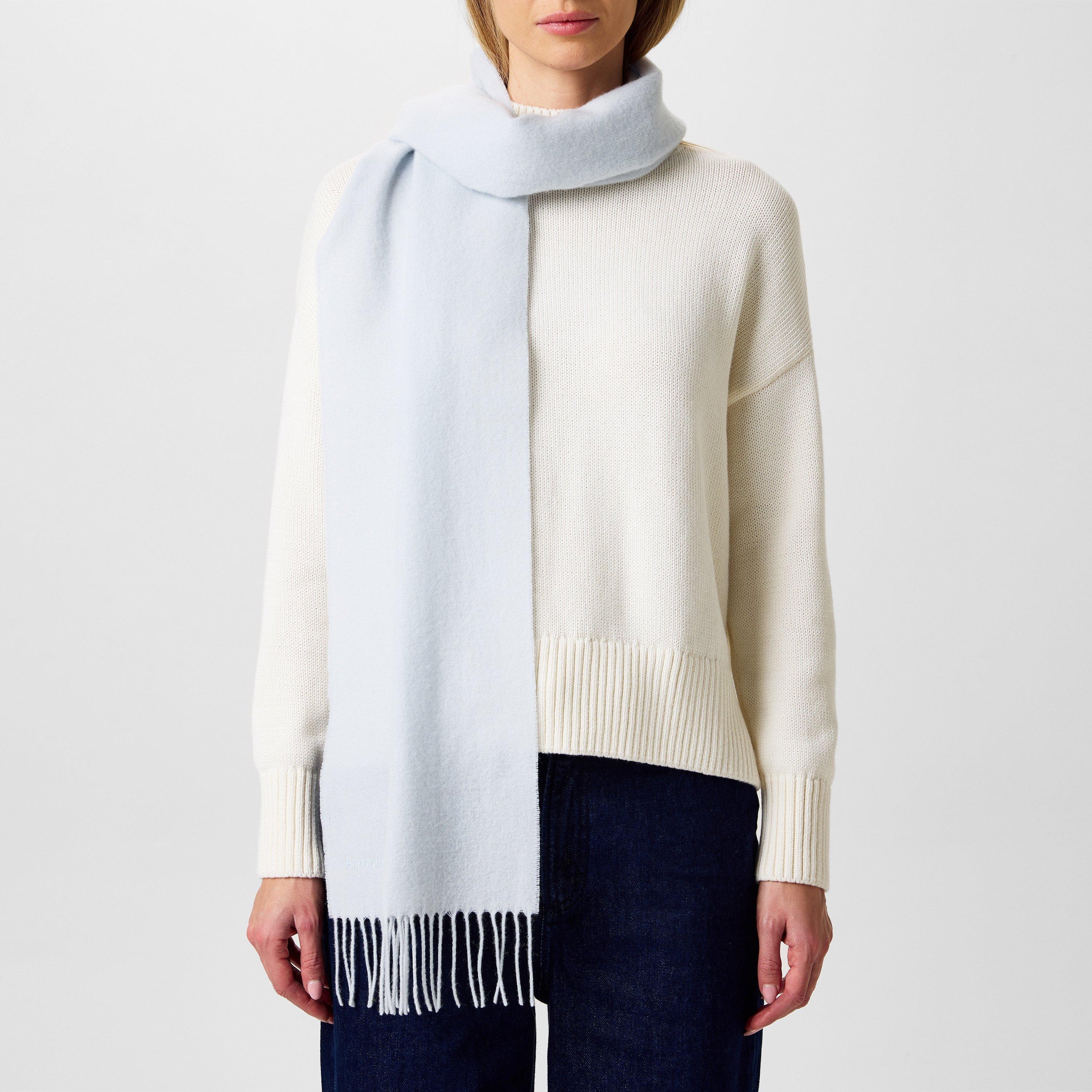 Pearl Blue - Barbour - Lambswool Woven Scarf - 2