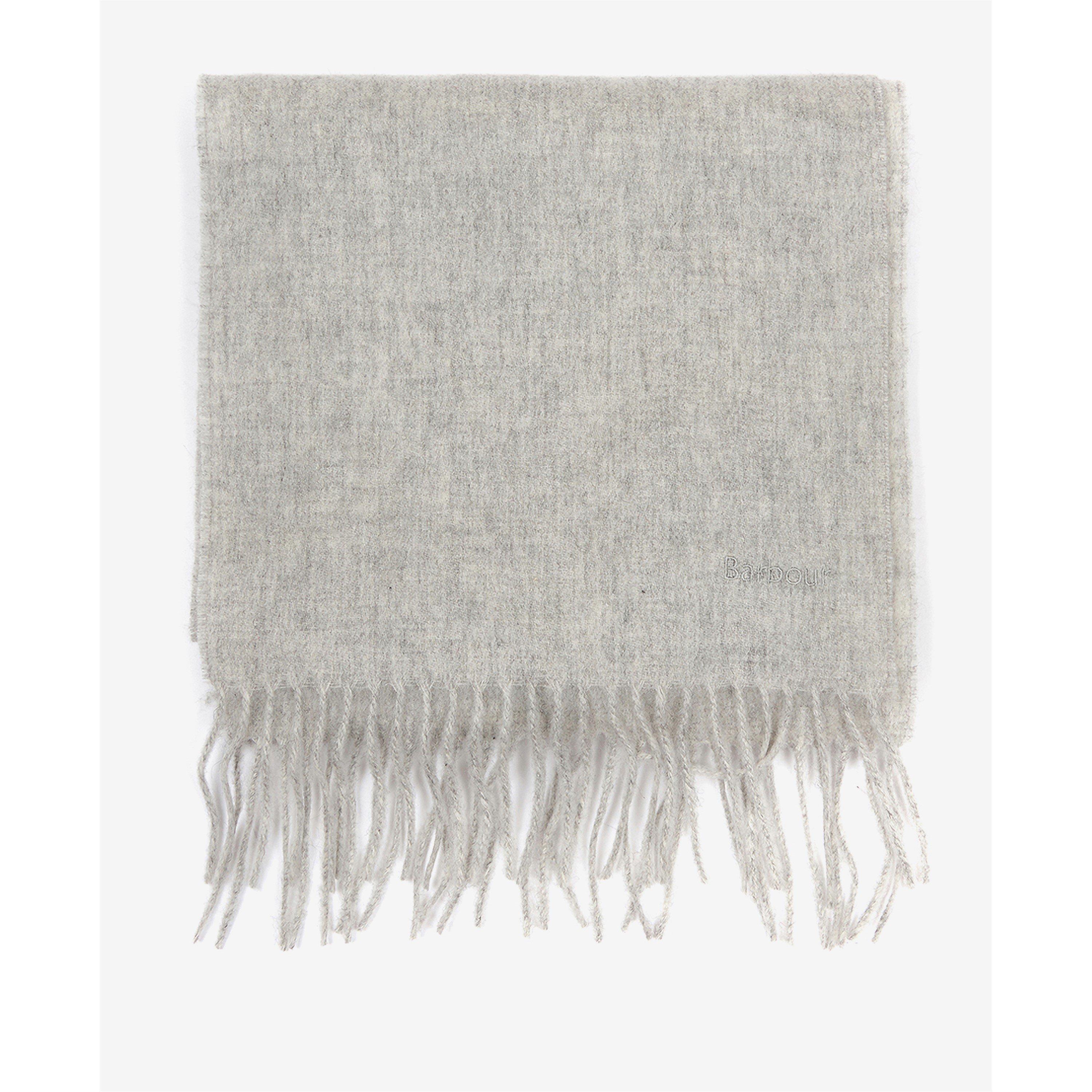 Light Grey Mel - Barbour - Lambswool Woven Scarf - 3