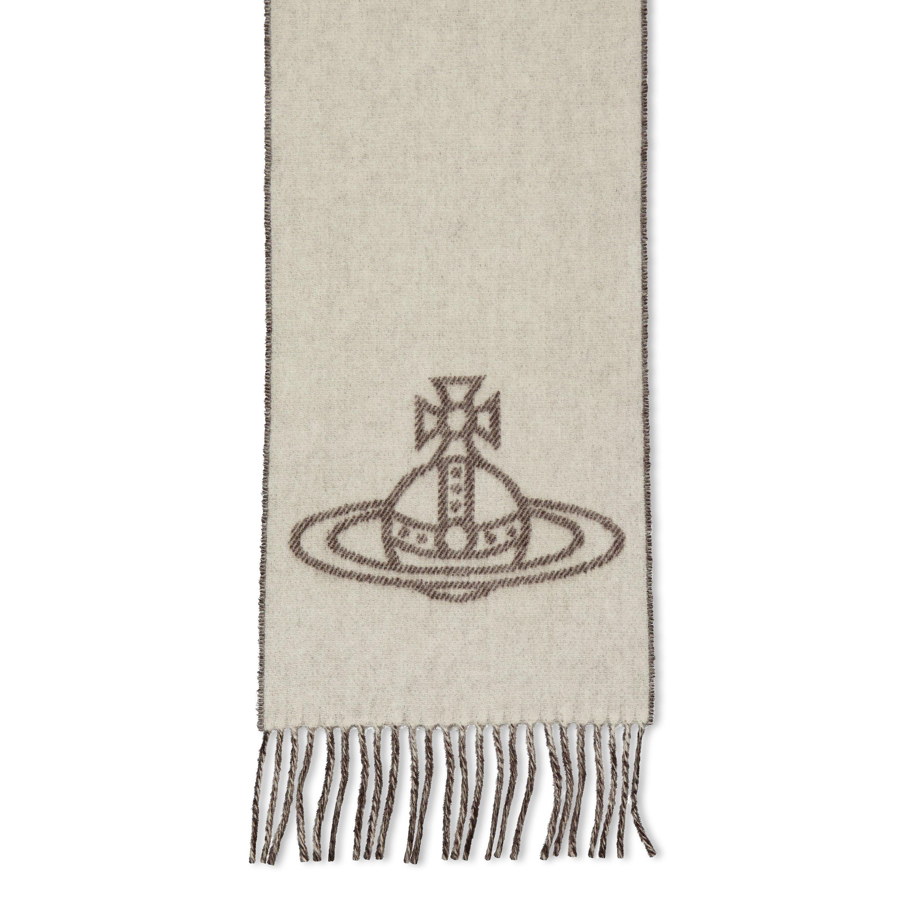 WHITE - Vivienne Westwood - Single Orb Scarf - 2