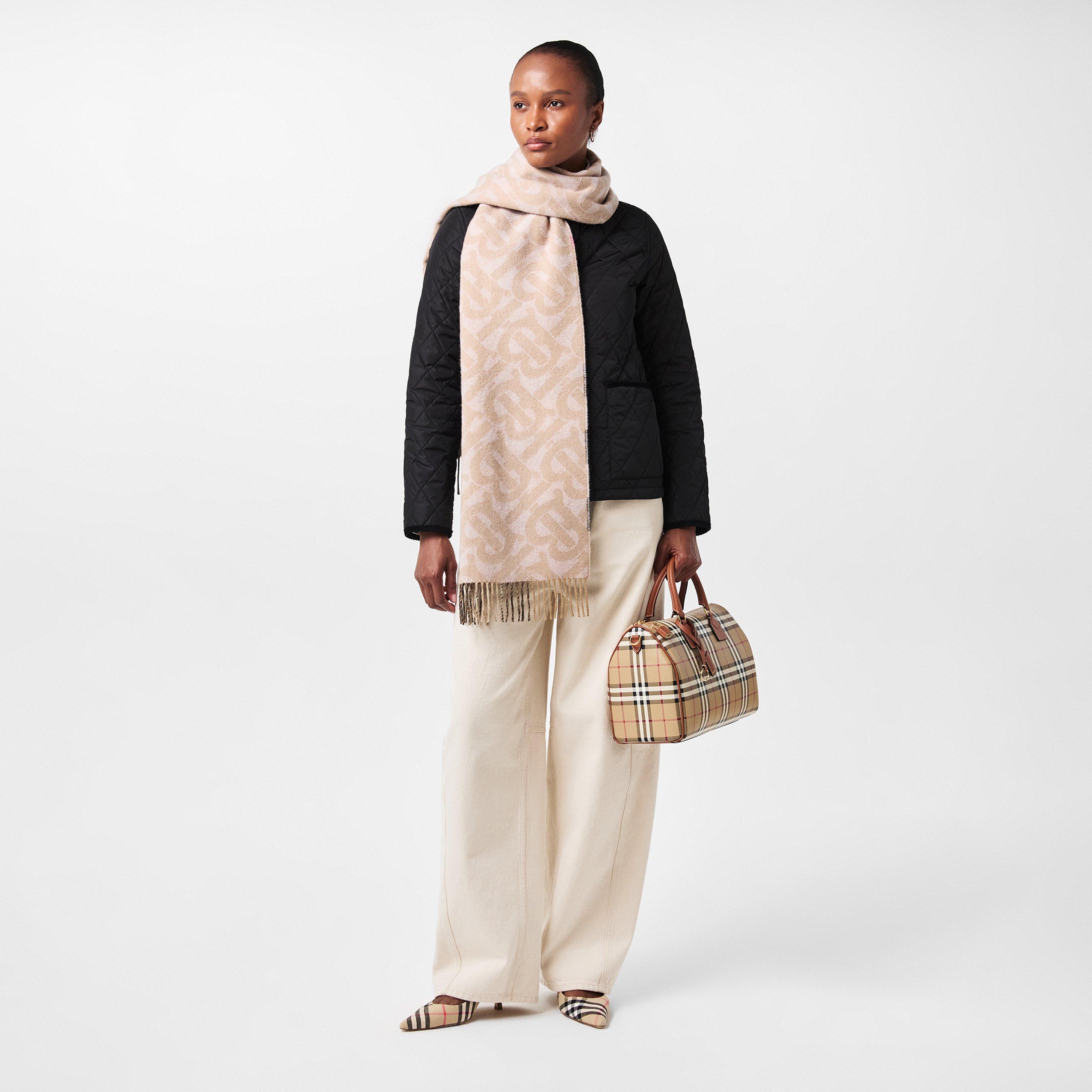 Burberry | Reversible Check And Monogram Cashmere Scarf