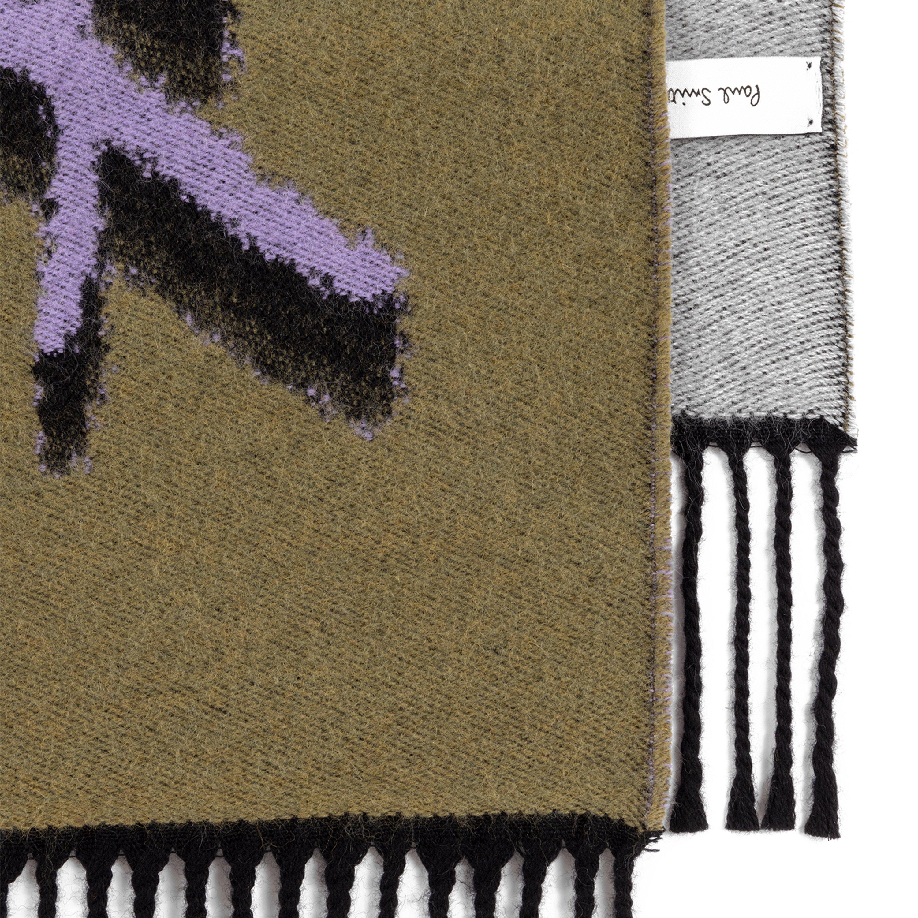 Khaki - PS Paul Smith - Women's Logo Midweight Scarf - 2