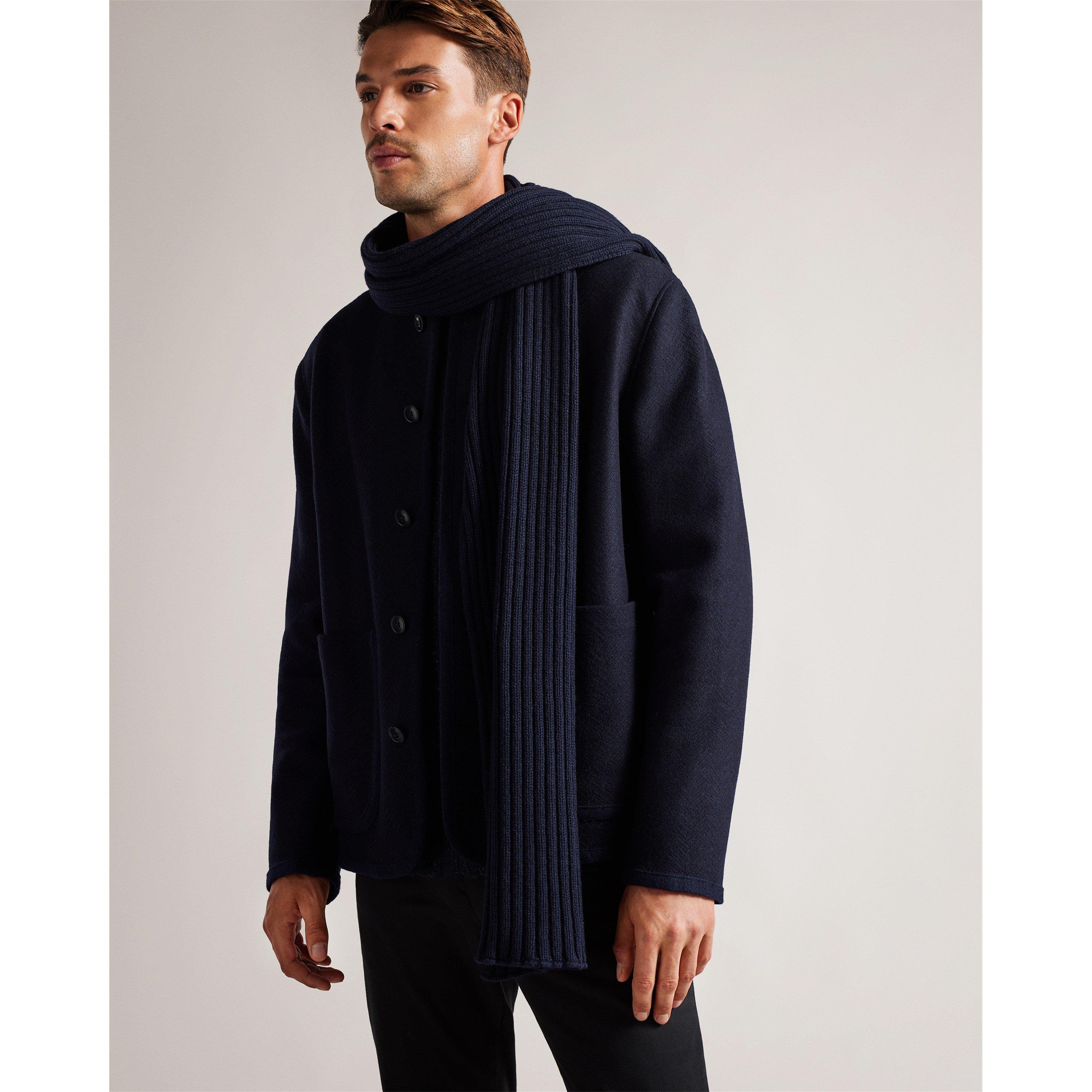 Marineblå - Ted Baker - Men's Kauff Midweight Scarf - 2