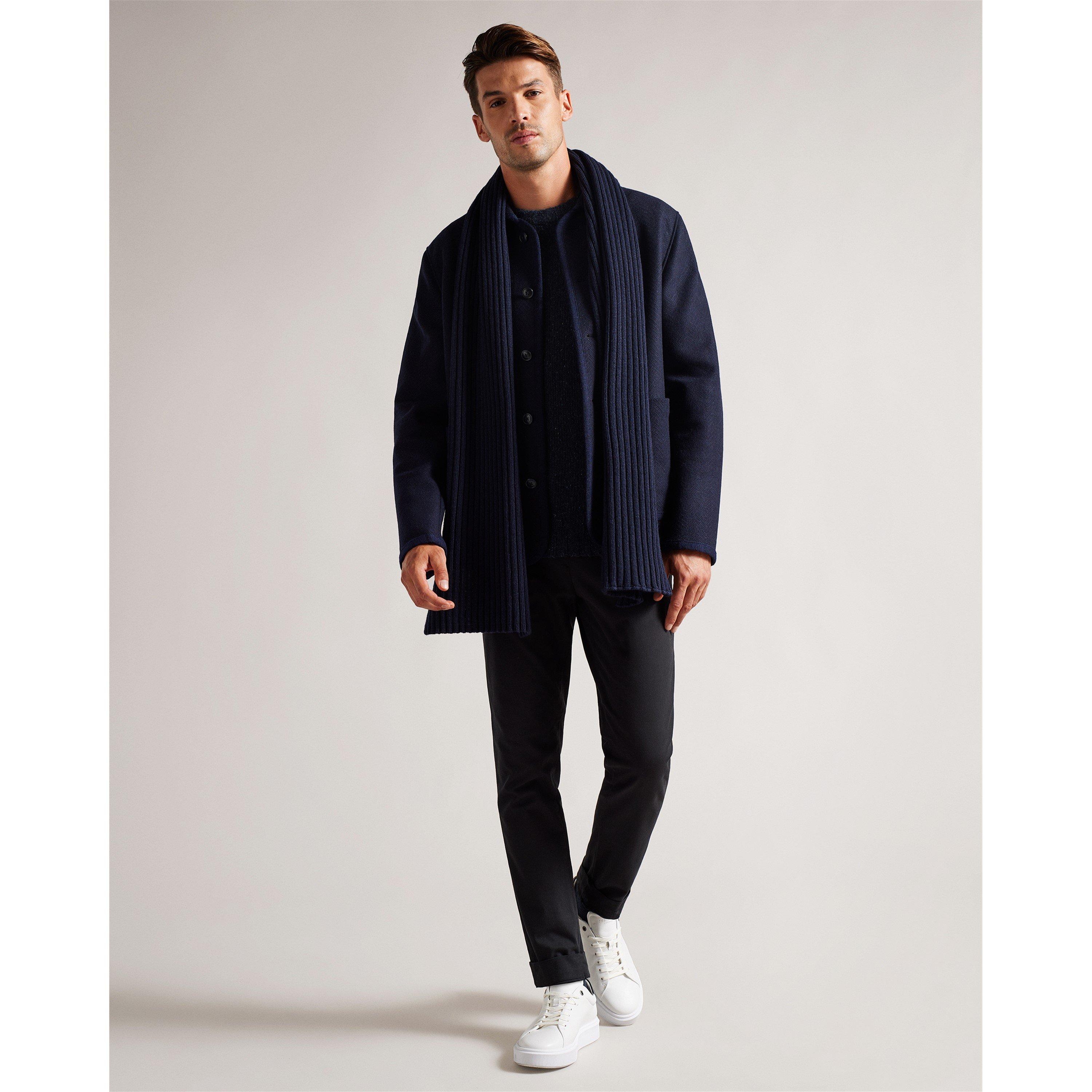 Marineblå - Ted Baker - Men's Kauff Midweight Scarf - 4