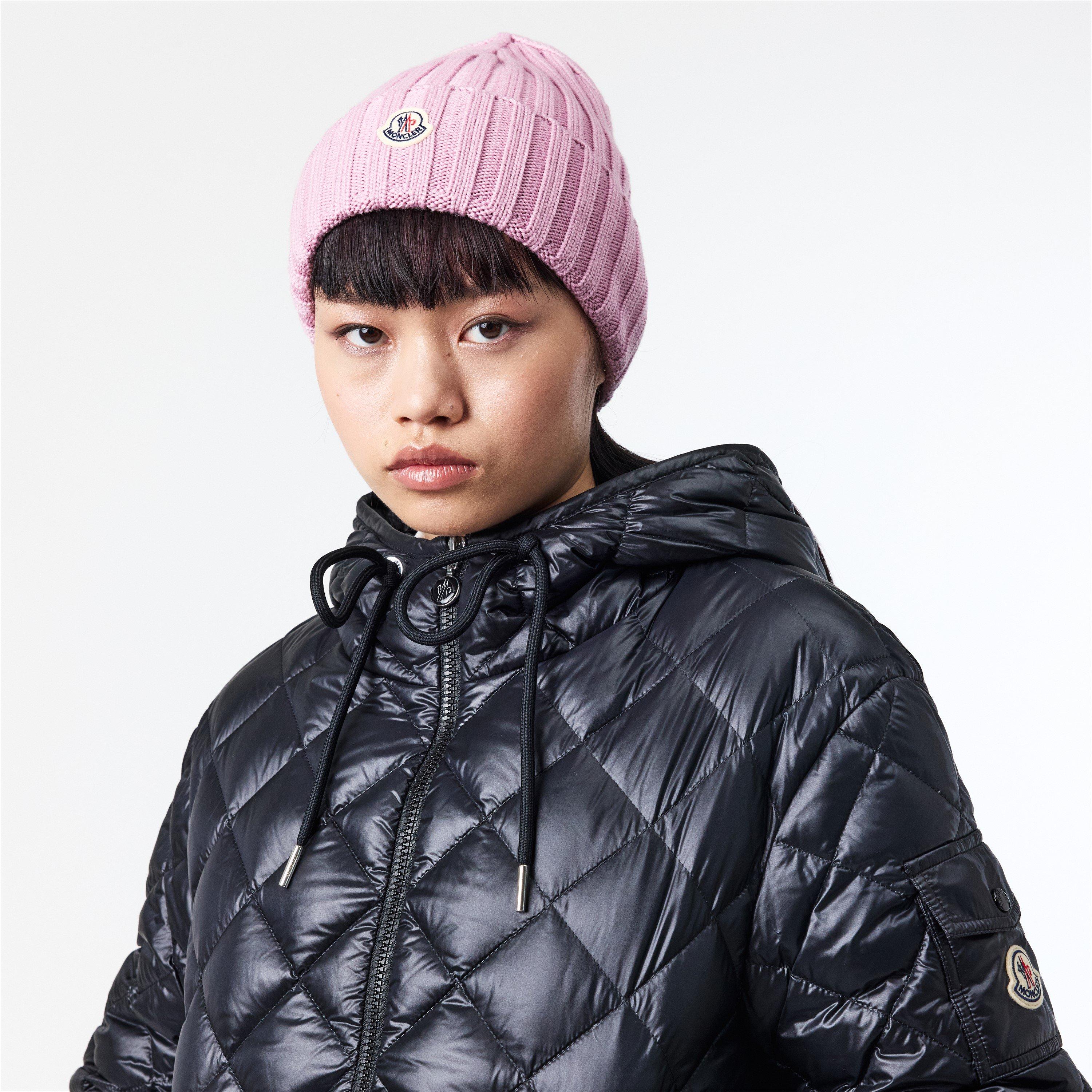 Pink 517 - Moncler - Logo Beanie - 3