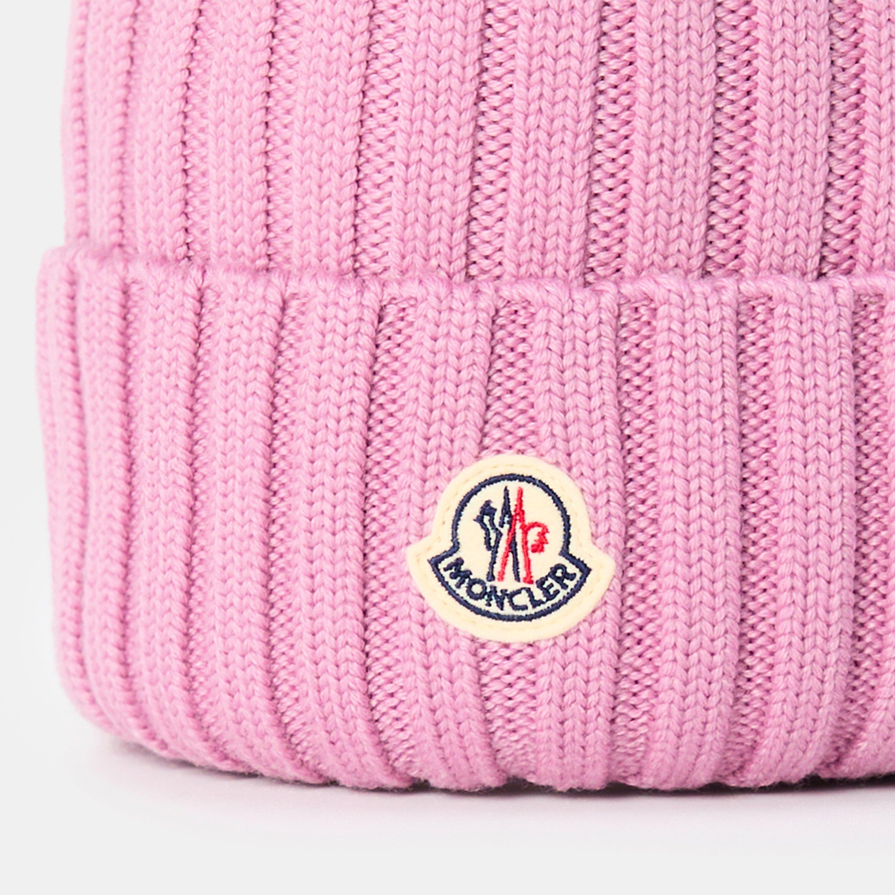 Pink 517 - Moncler - Logo Beanie - 4