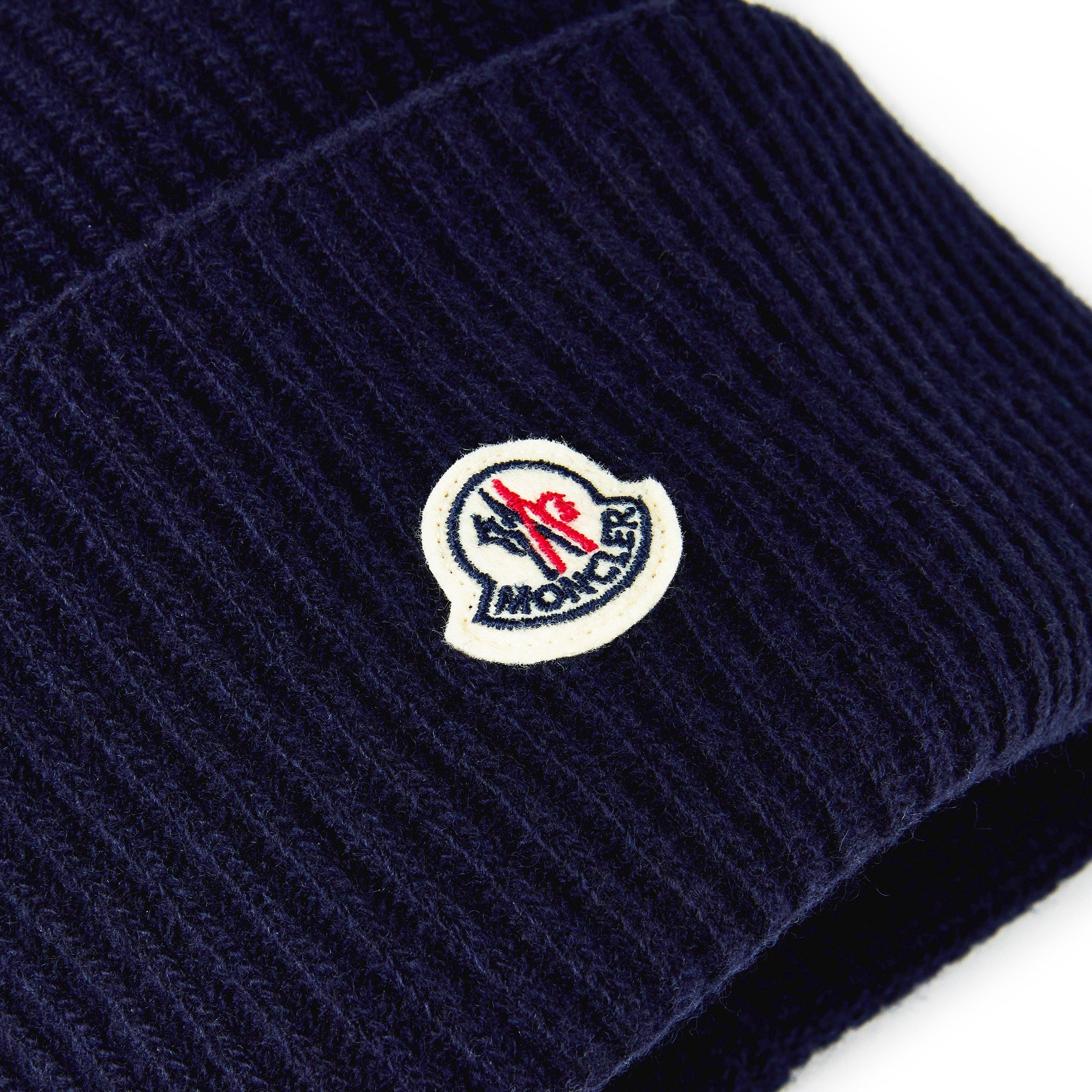 Navy 750 - Moncler - Women's Cashmere Beanie - 4