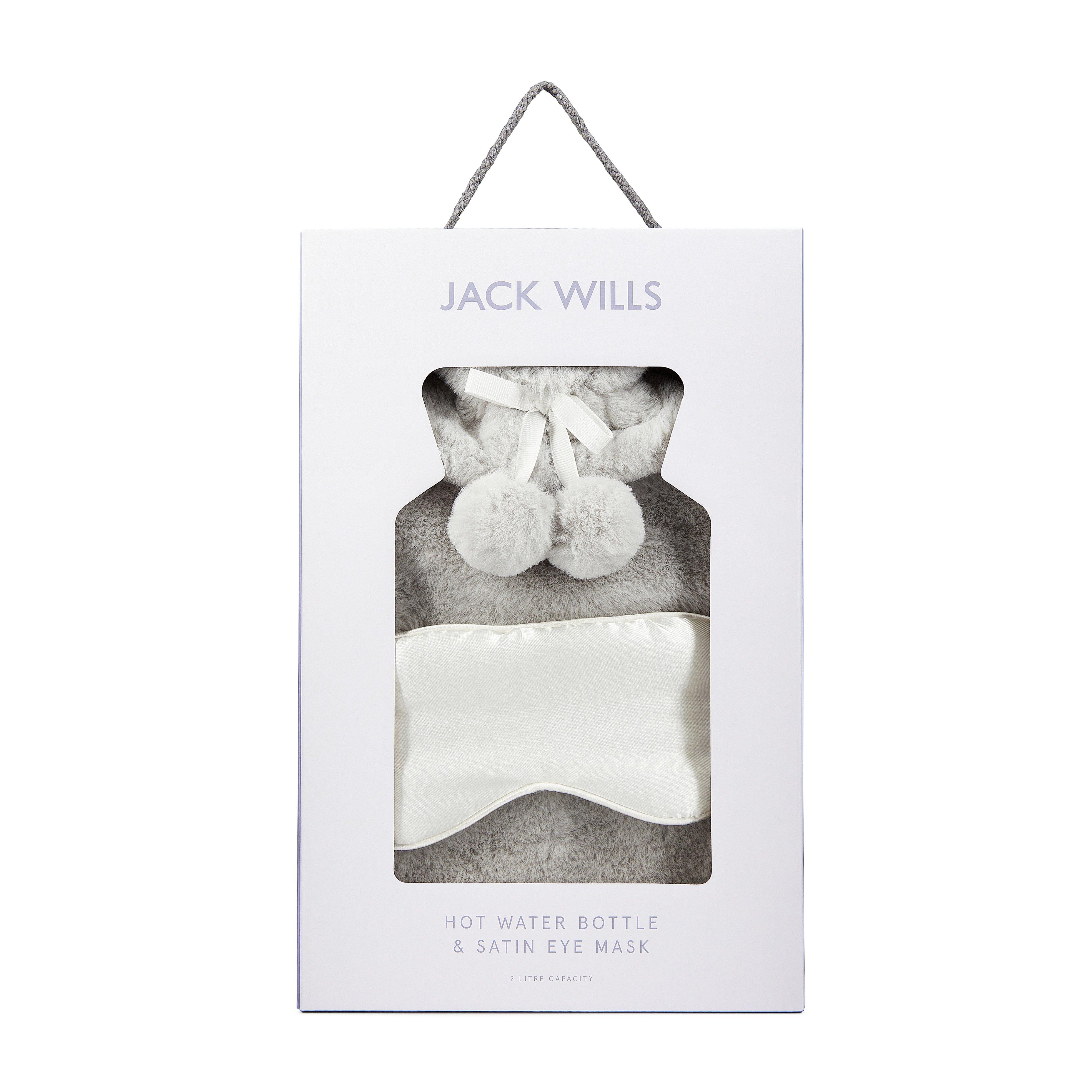 Grey - Jack Wills - Hot Water Bottle & Eye Mask Set - 1