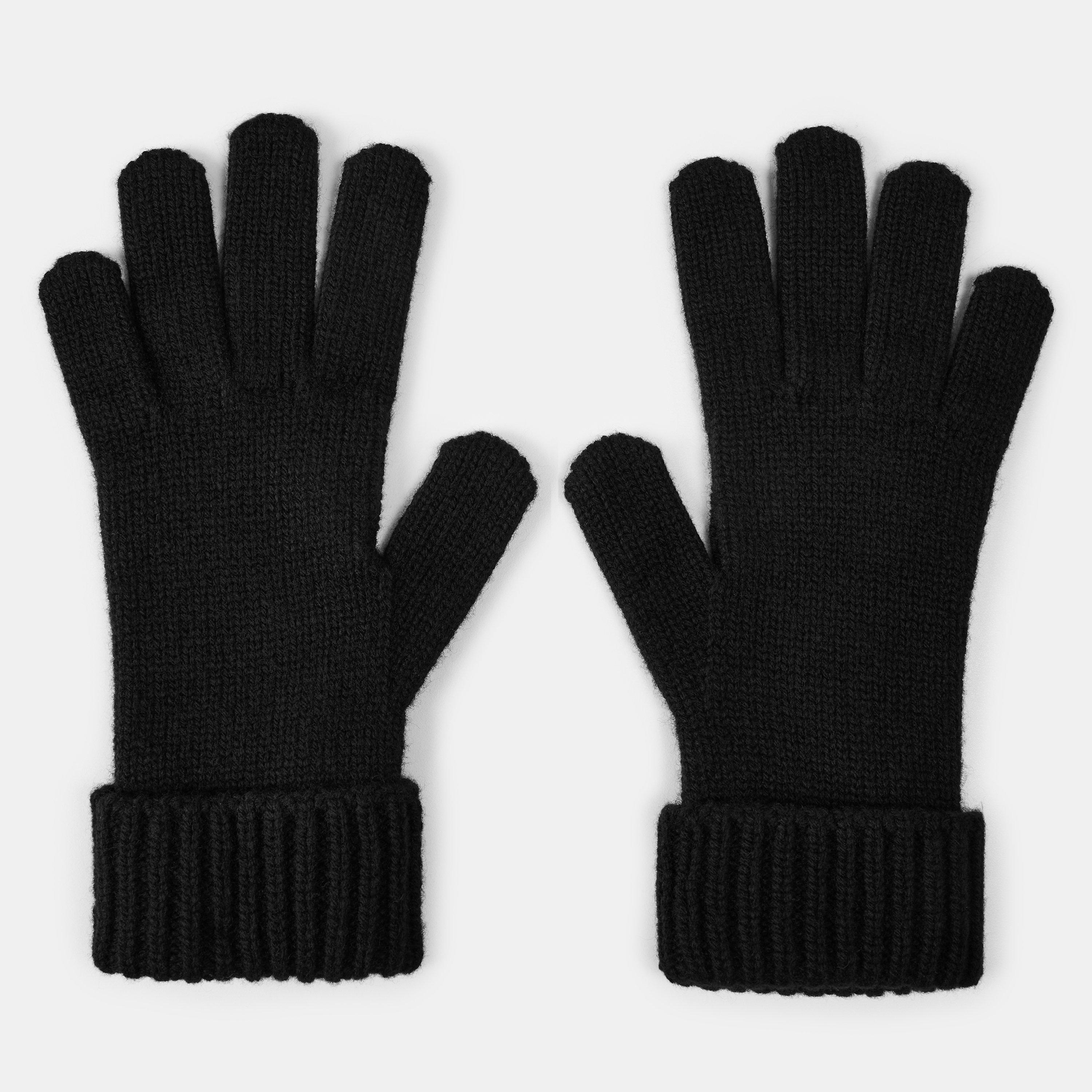 Black - Gucci - Double G Wool Cashmere Gloves - 2