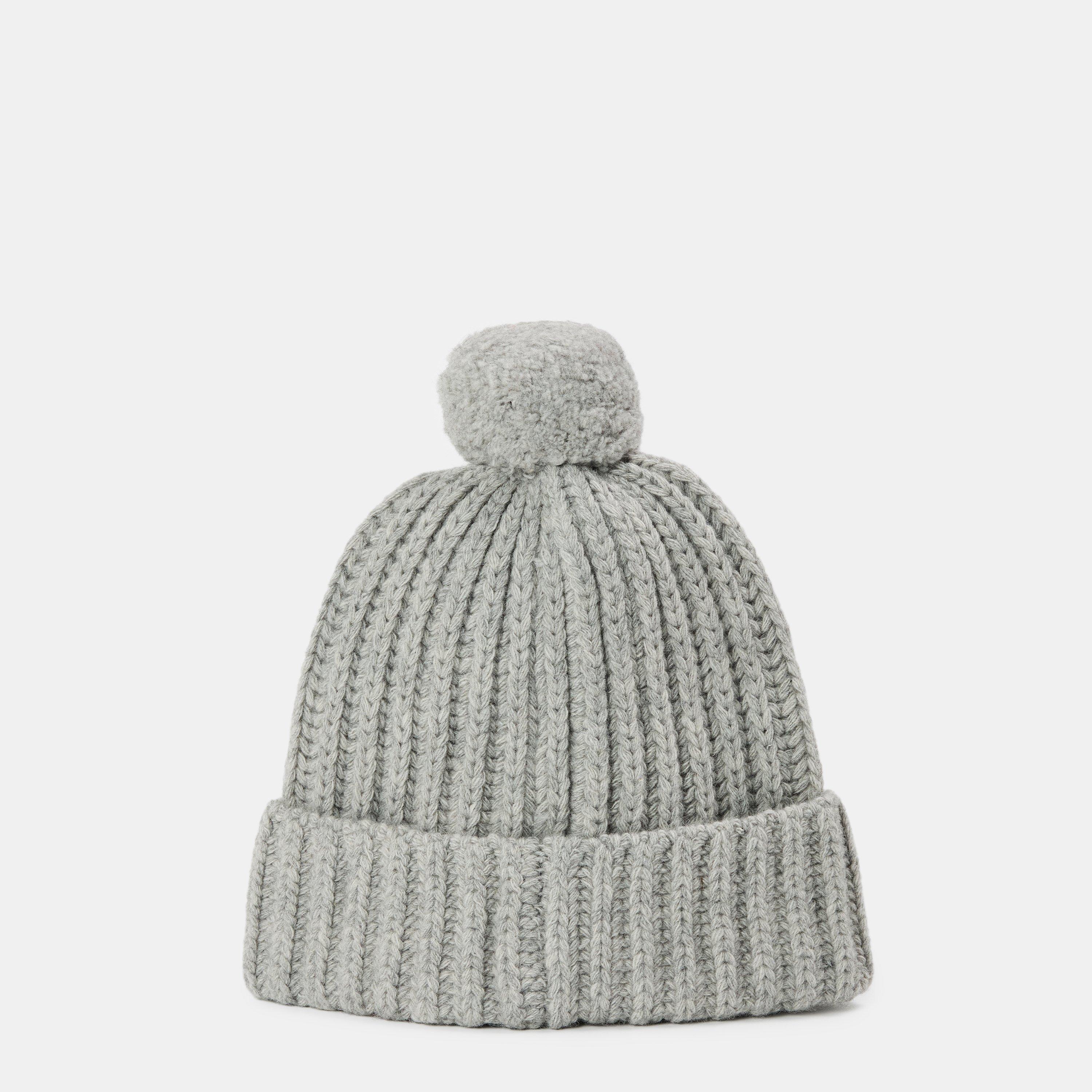 Grey - Polo Ralph Lauren - Bear Rib Pom Pom Beanie - 2