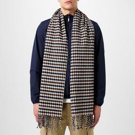 Aquascutum Check Knit Scarf