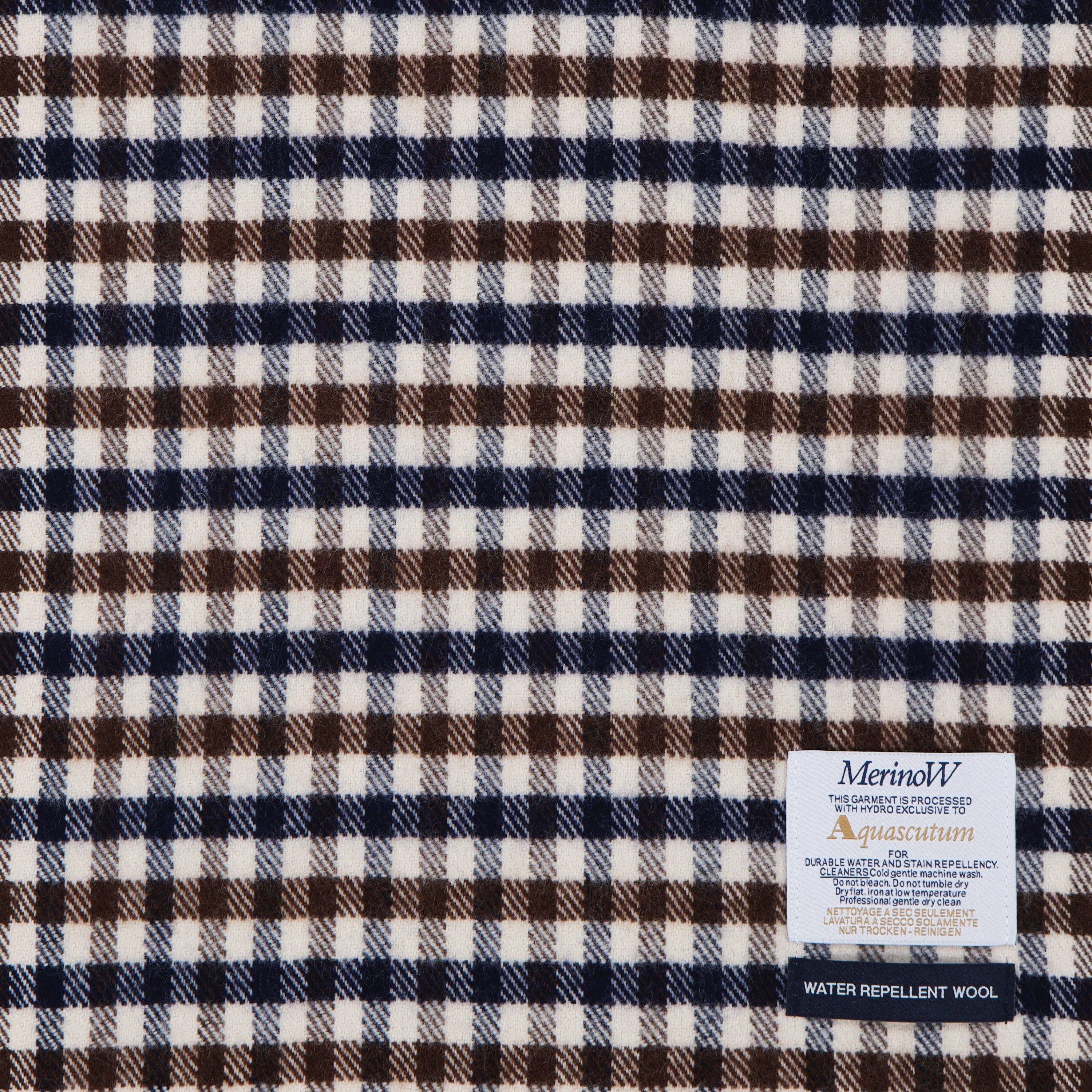 Beige - Aquascutum - Check Knit Scarf - 7