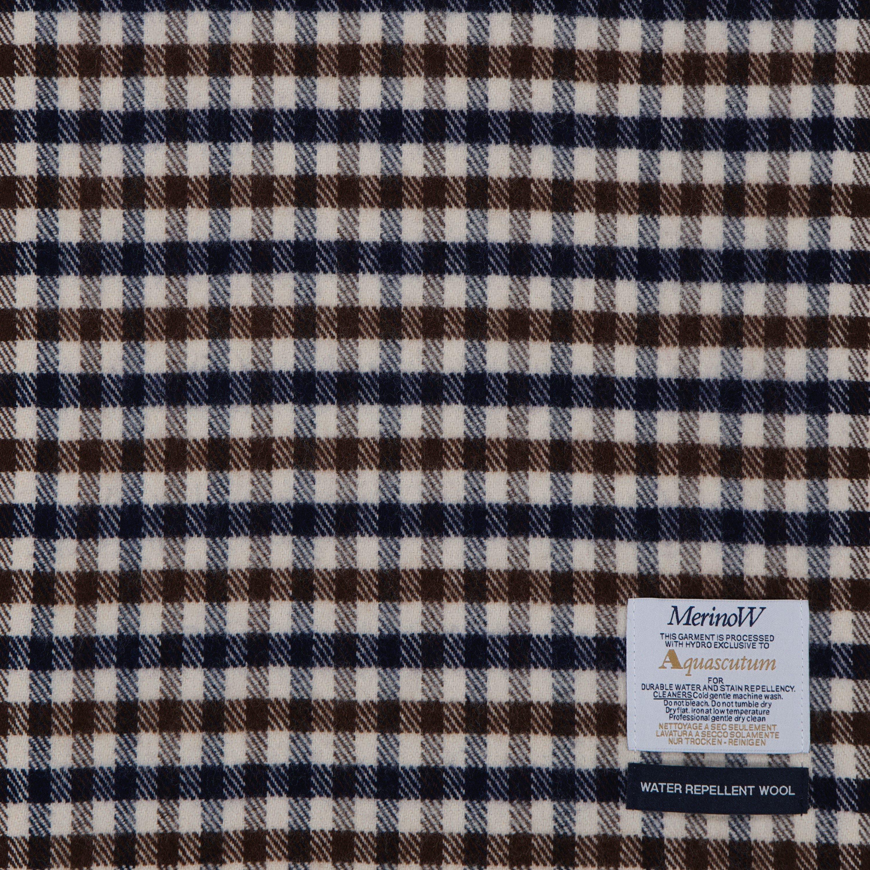 Beige - Aquascutum - Check Knit Scarf - 4