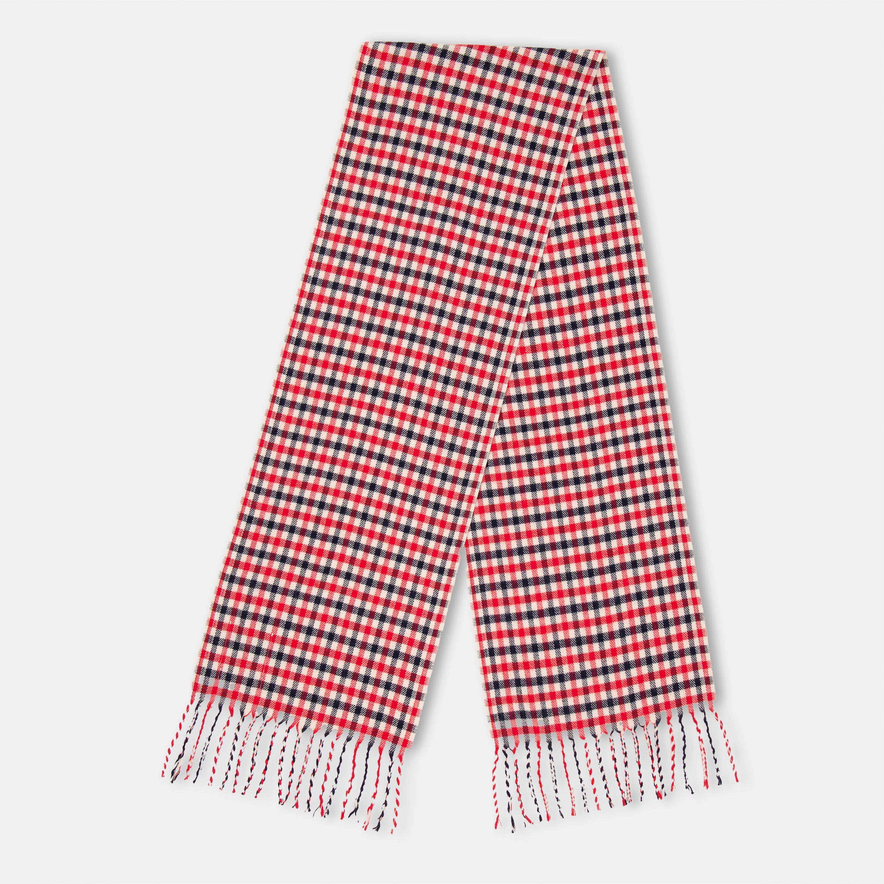 Aquascutum Check Knit Scarf